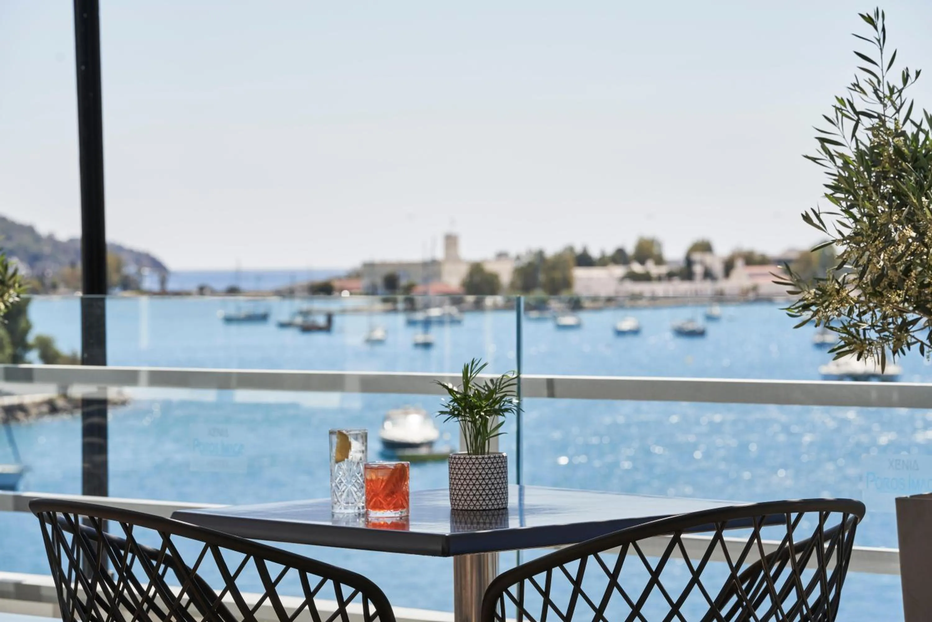 Balcony/Terrace in Xenia Poros Image Hotel