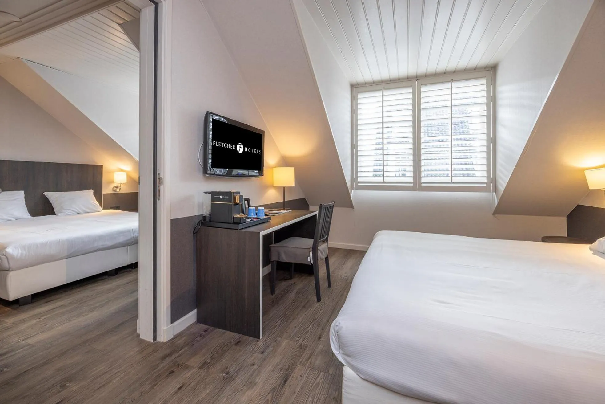 Bedroom, Bed in Fletcher Hotel - Restaurant Nautisch Kwartier