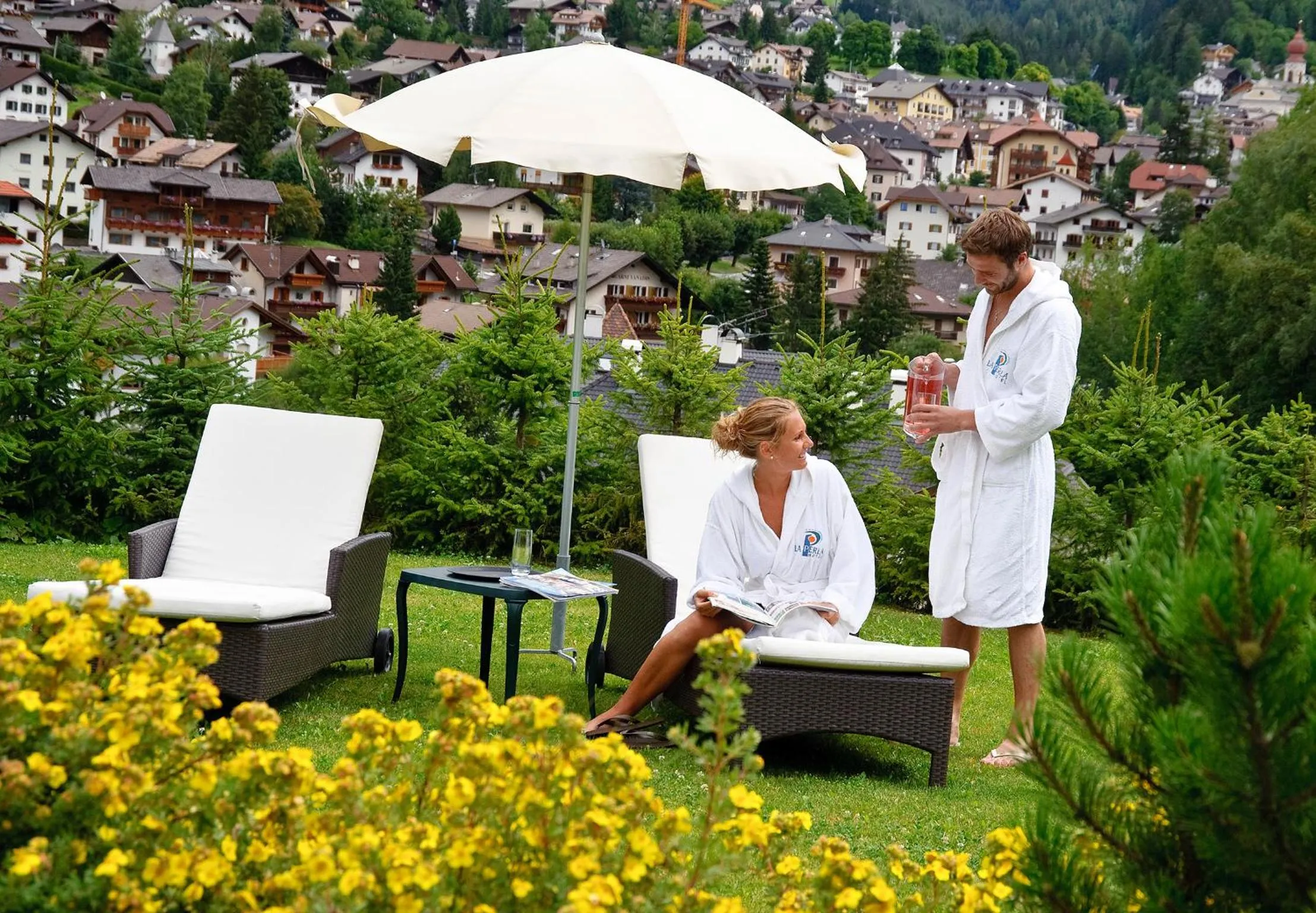 Garden in Alpin & Vital Hotel La Perla