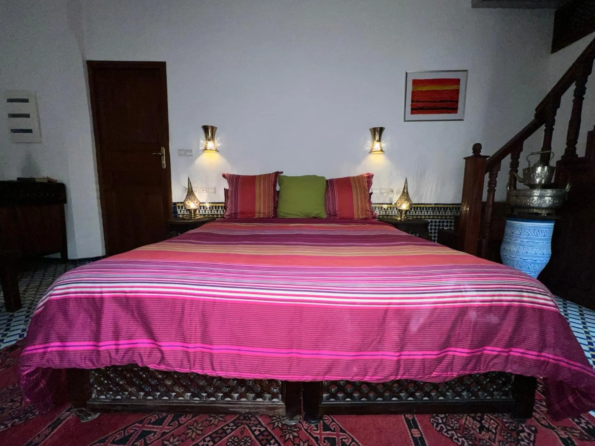 Bed in Riad Dezayn