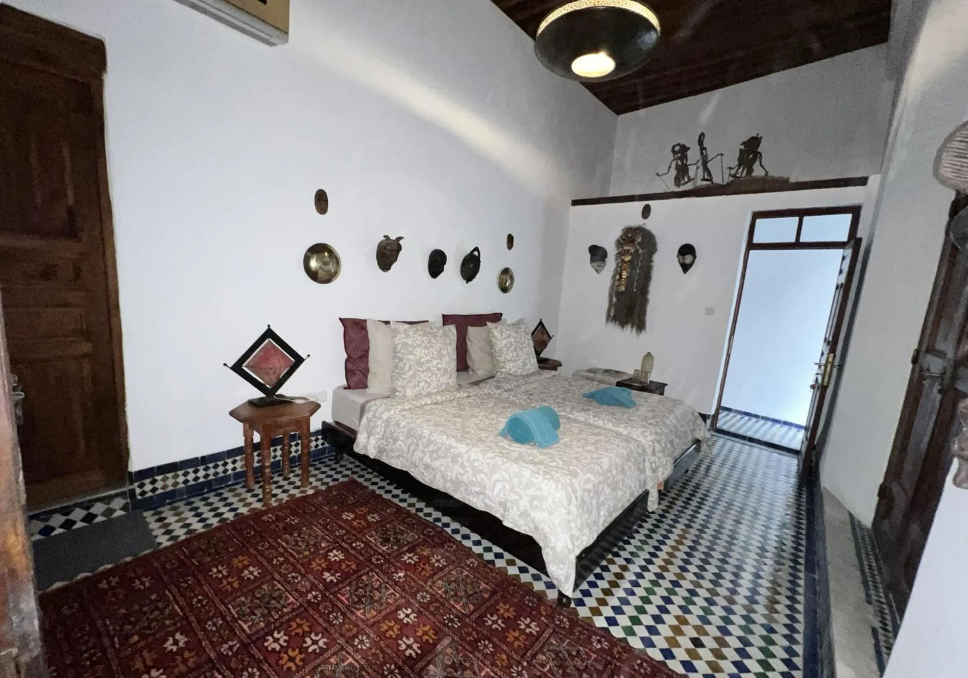 Bed in Riad Dezayn