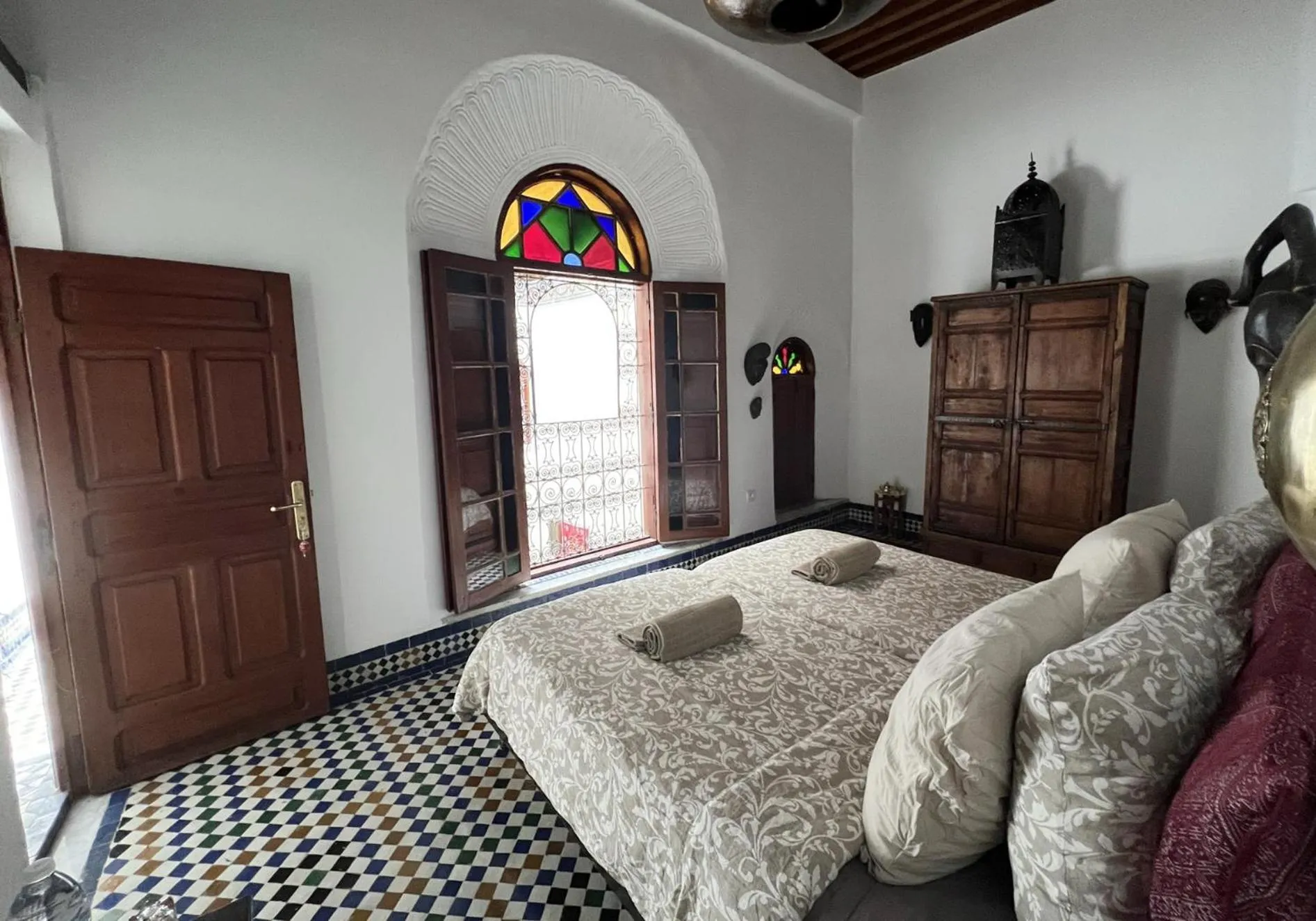 Bed in Riad Dezayn