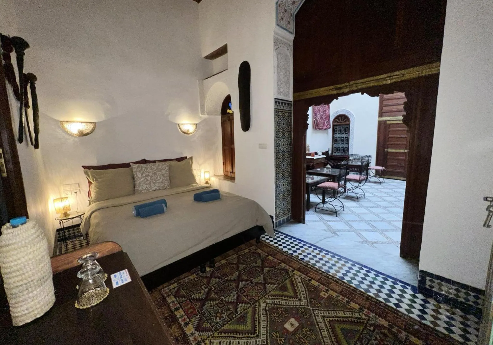 Bed in Riad Dezayn