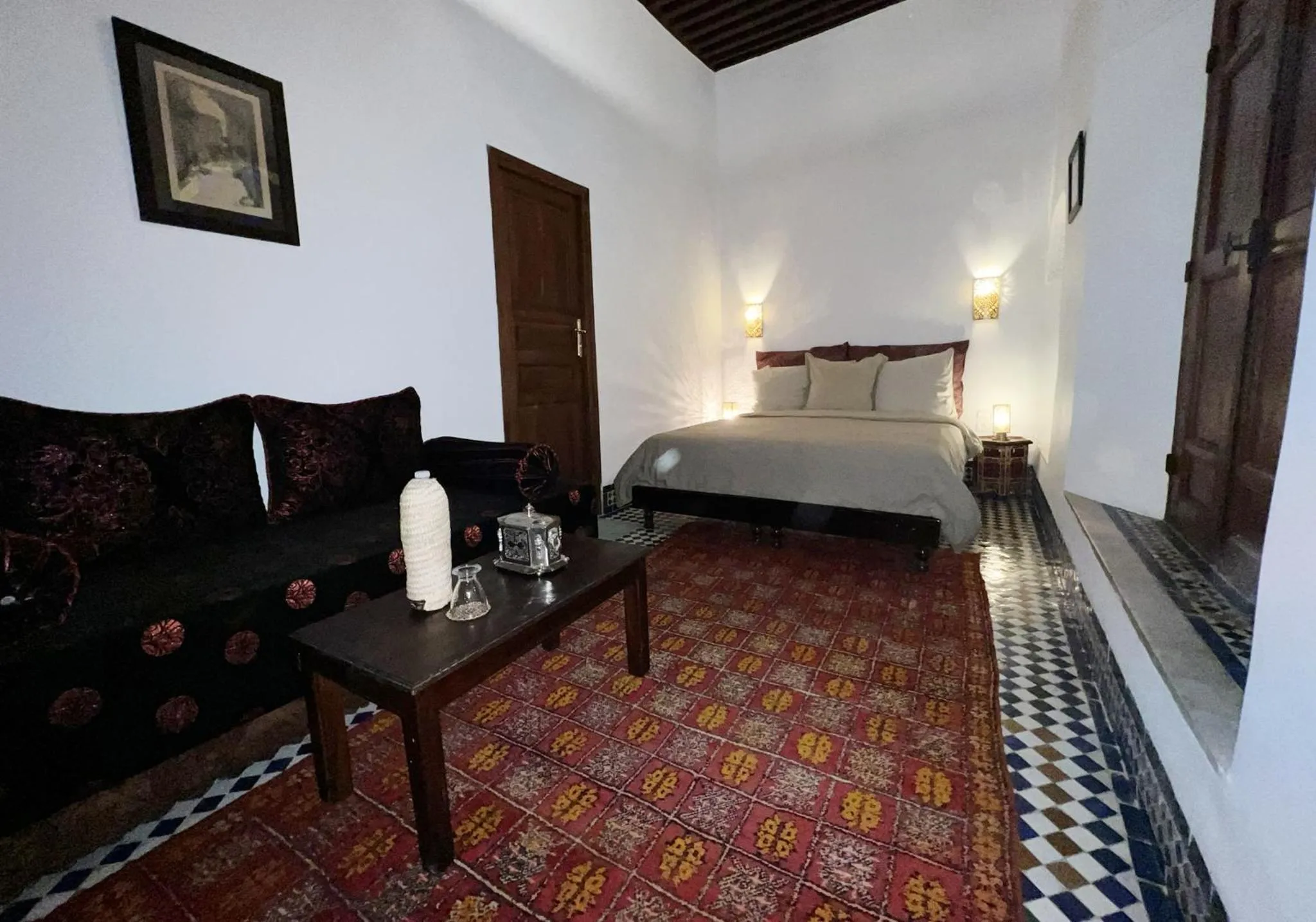Bed in Riad Dezayn