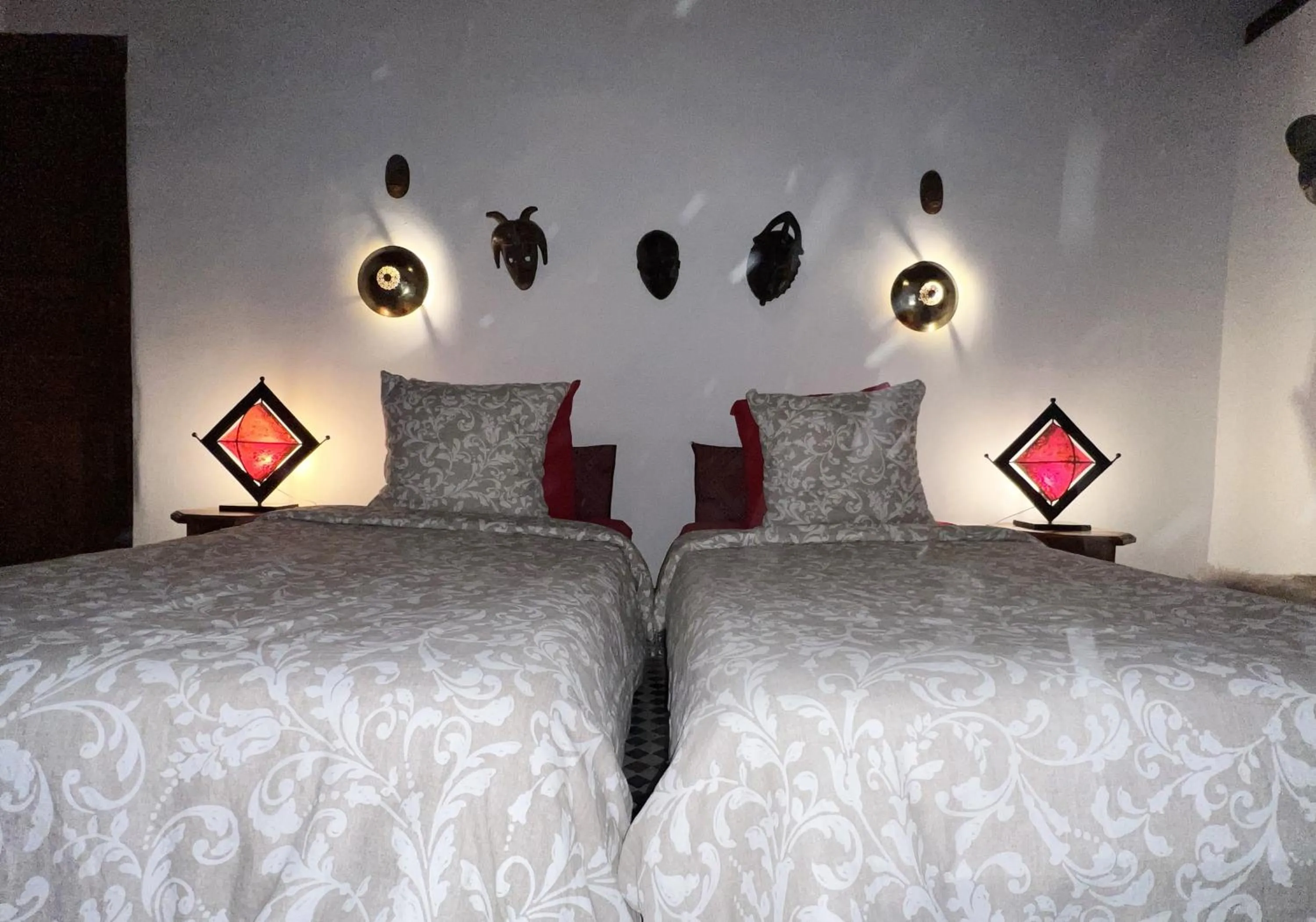 Bed in Riad Dezayn
