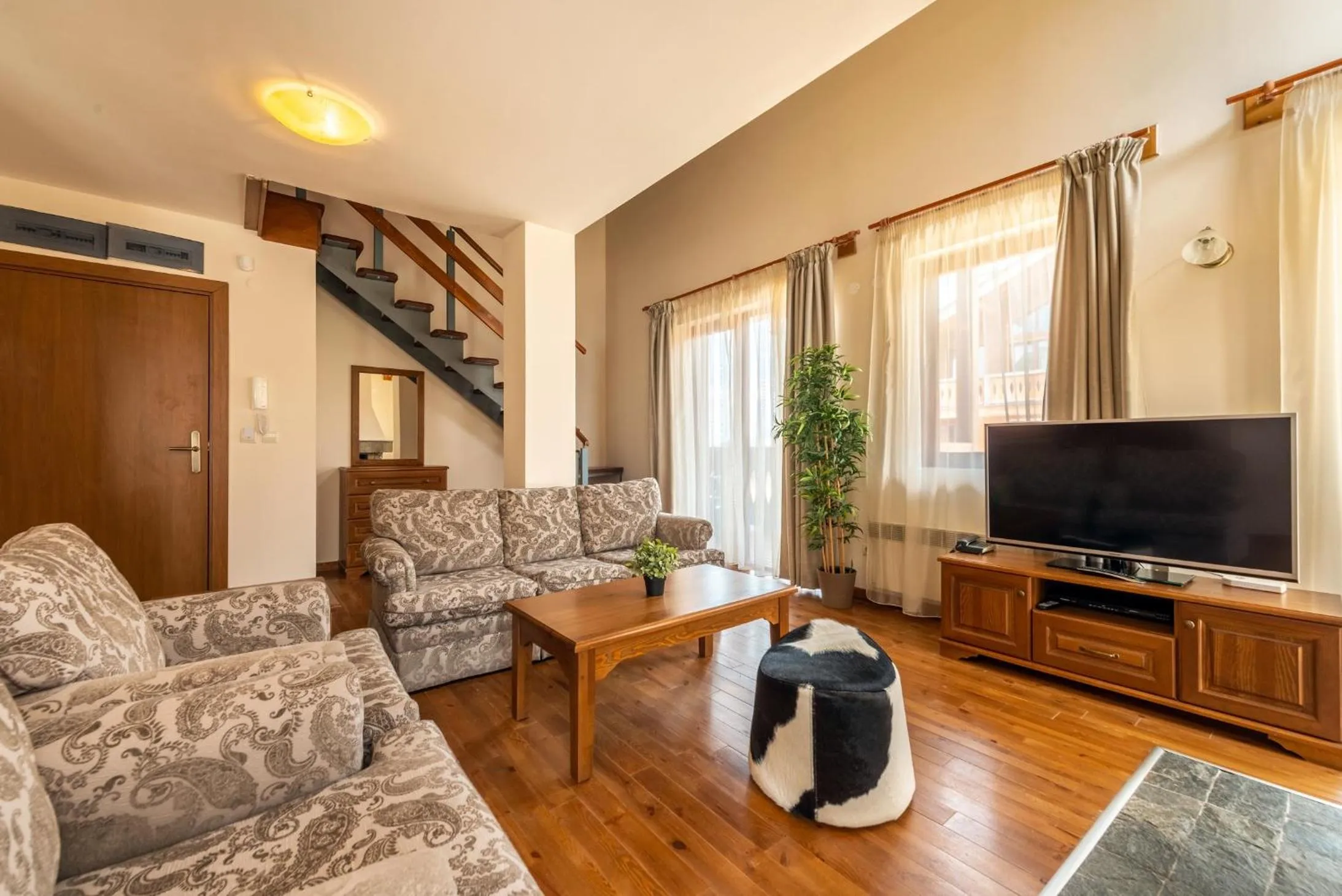 Living room in Pirin Golf & Country Club Apartment Complex