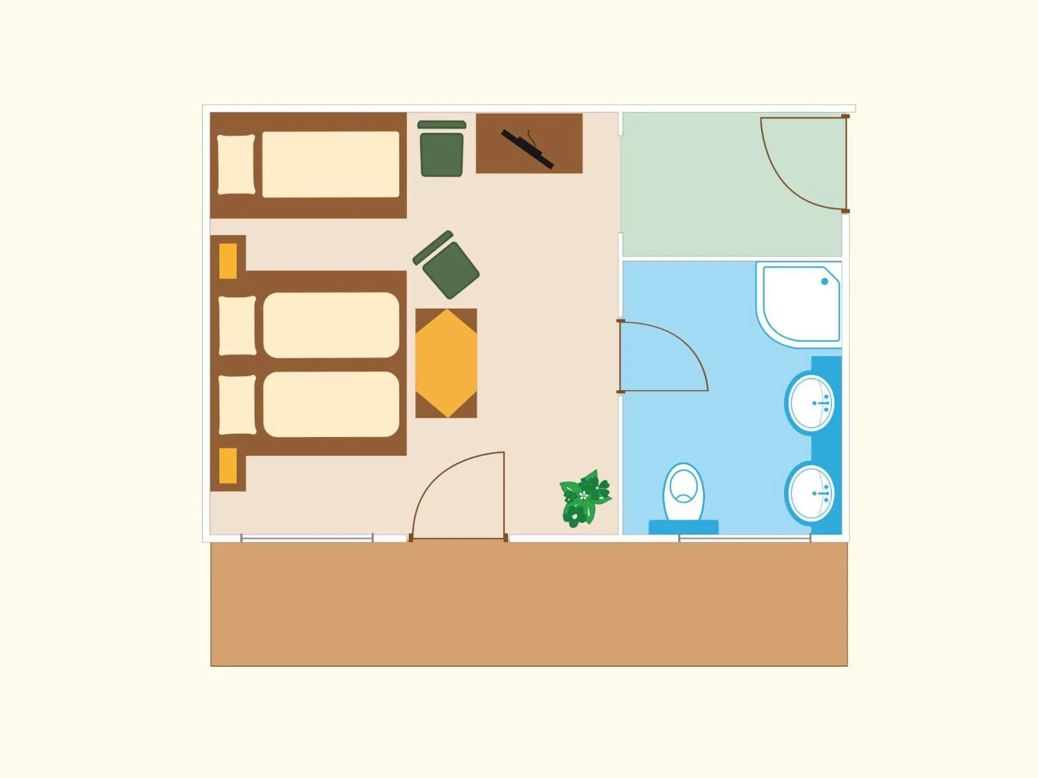 Floor plan in Hotel Garni Angela