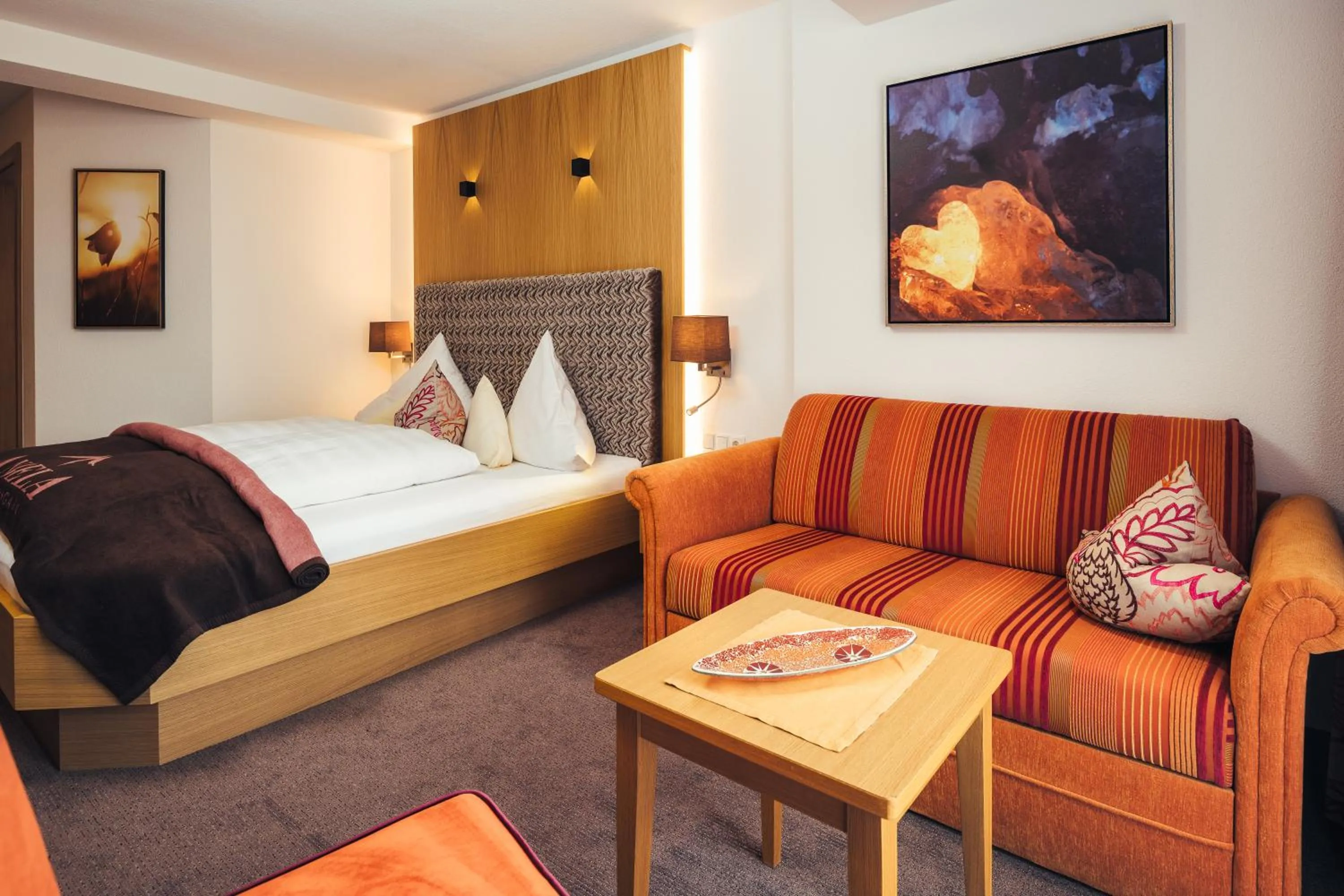 Bed in Hotel Garni Angela