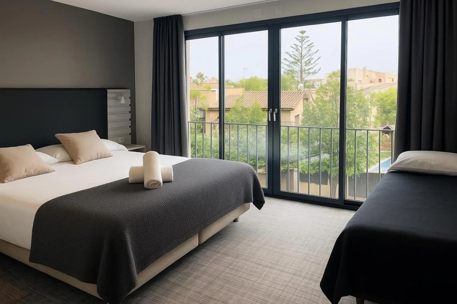 Bedroom, Bed in Hotel Sitges