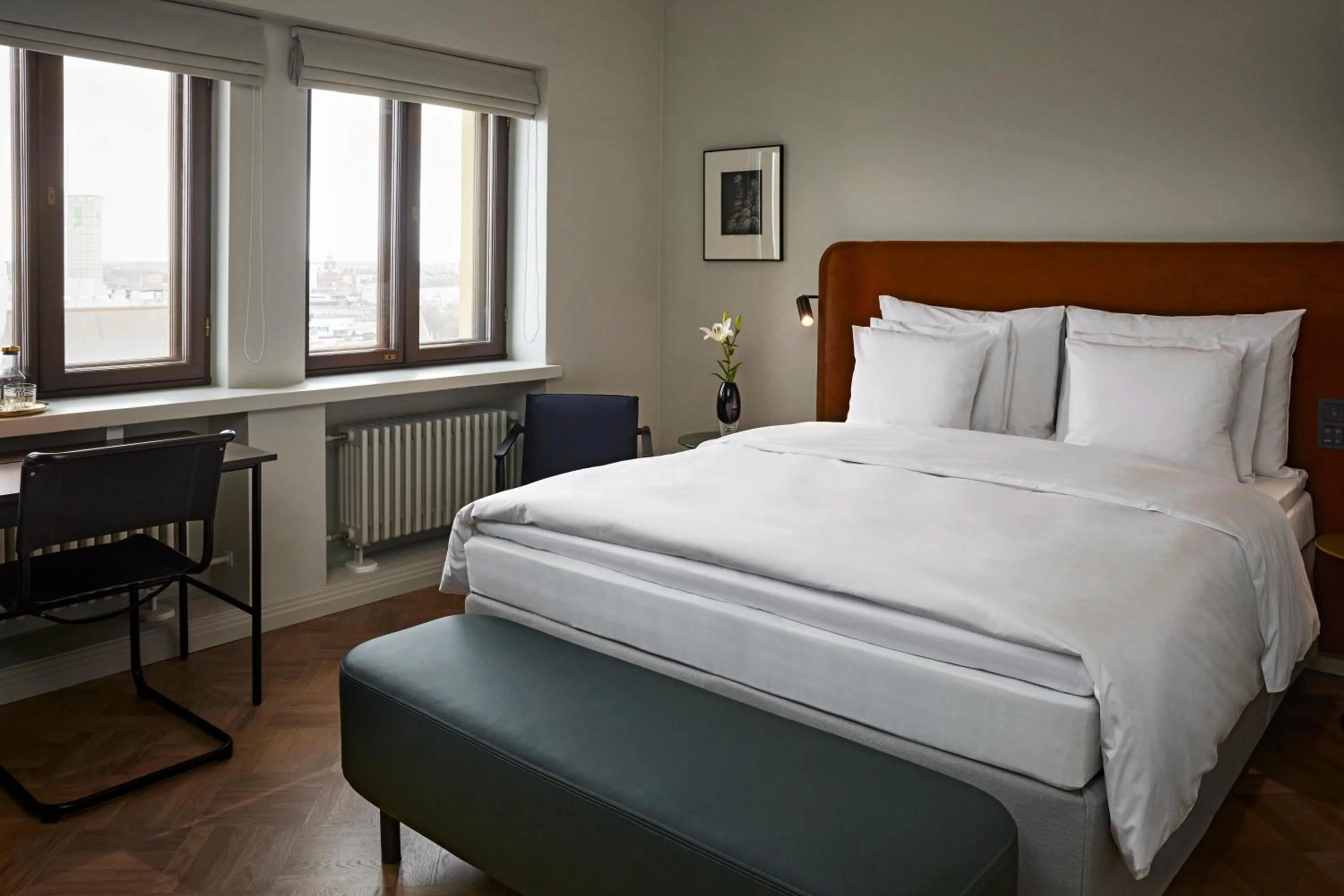 Bedroom, Bed in Solo Sokos Hotel Torni Helsinki