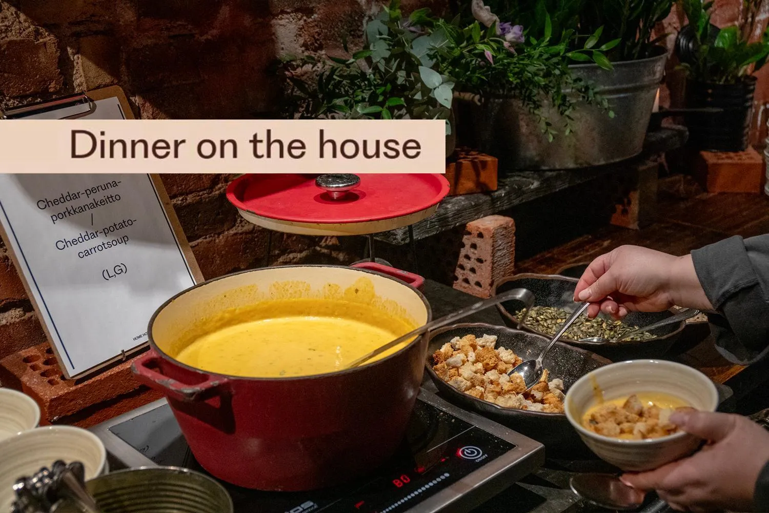 Dinner in Hotel Katajanokka, Helsinki, a Tribute Portfolio Hotel