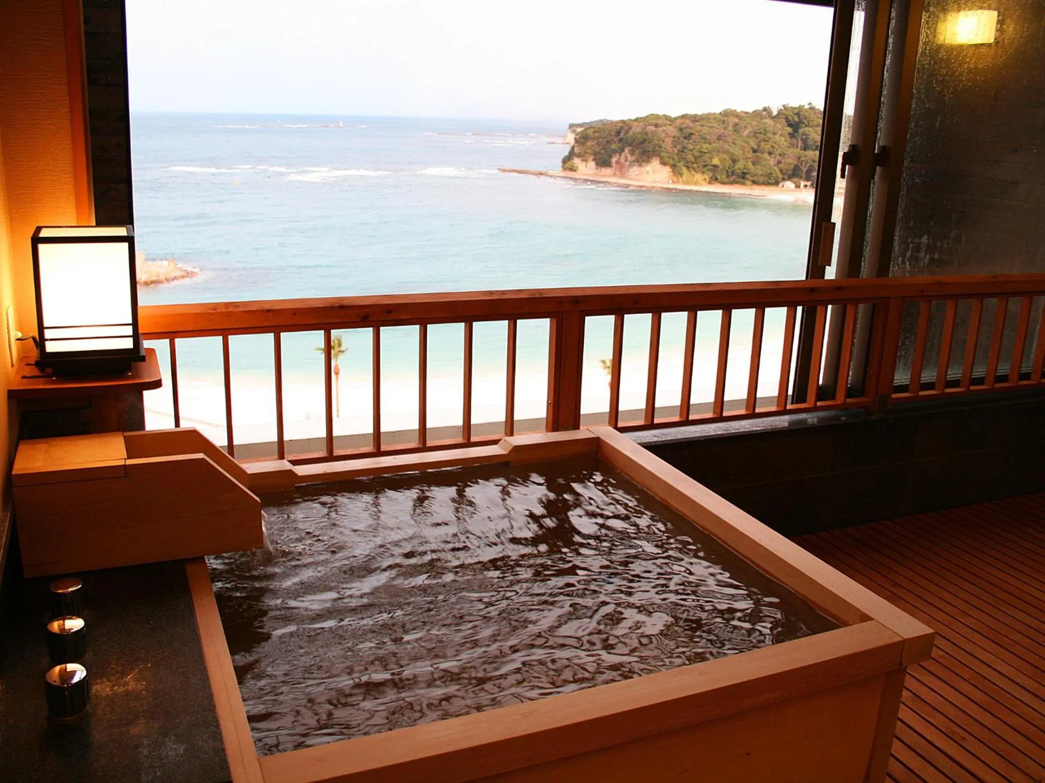 Hot Spring Bath in Hotel Sanrakuso