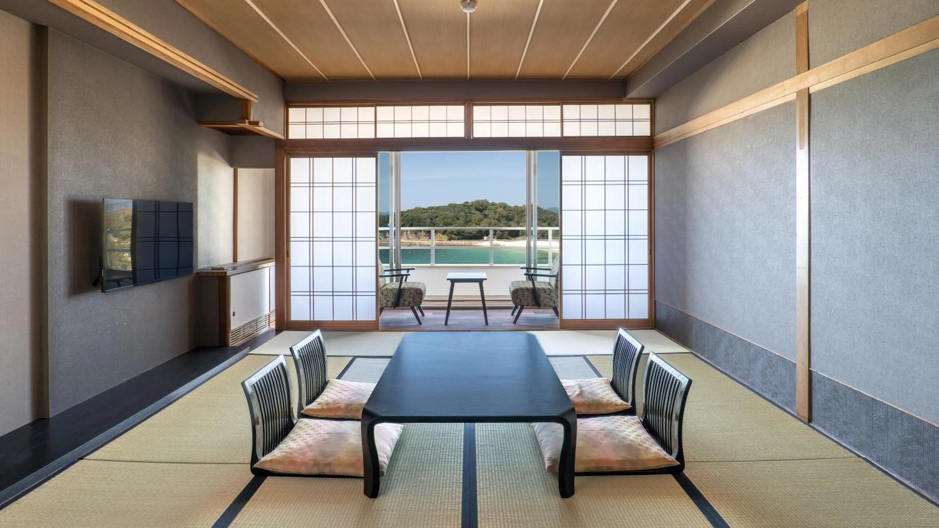 Living room in Hotel Sanrakuso