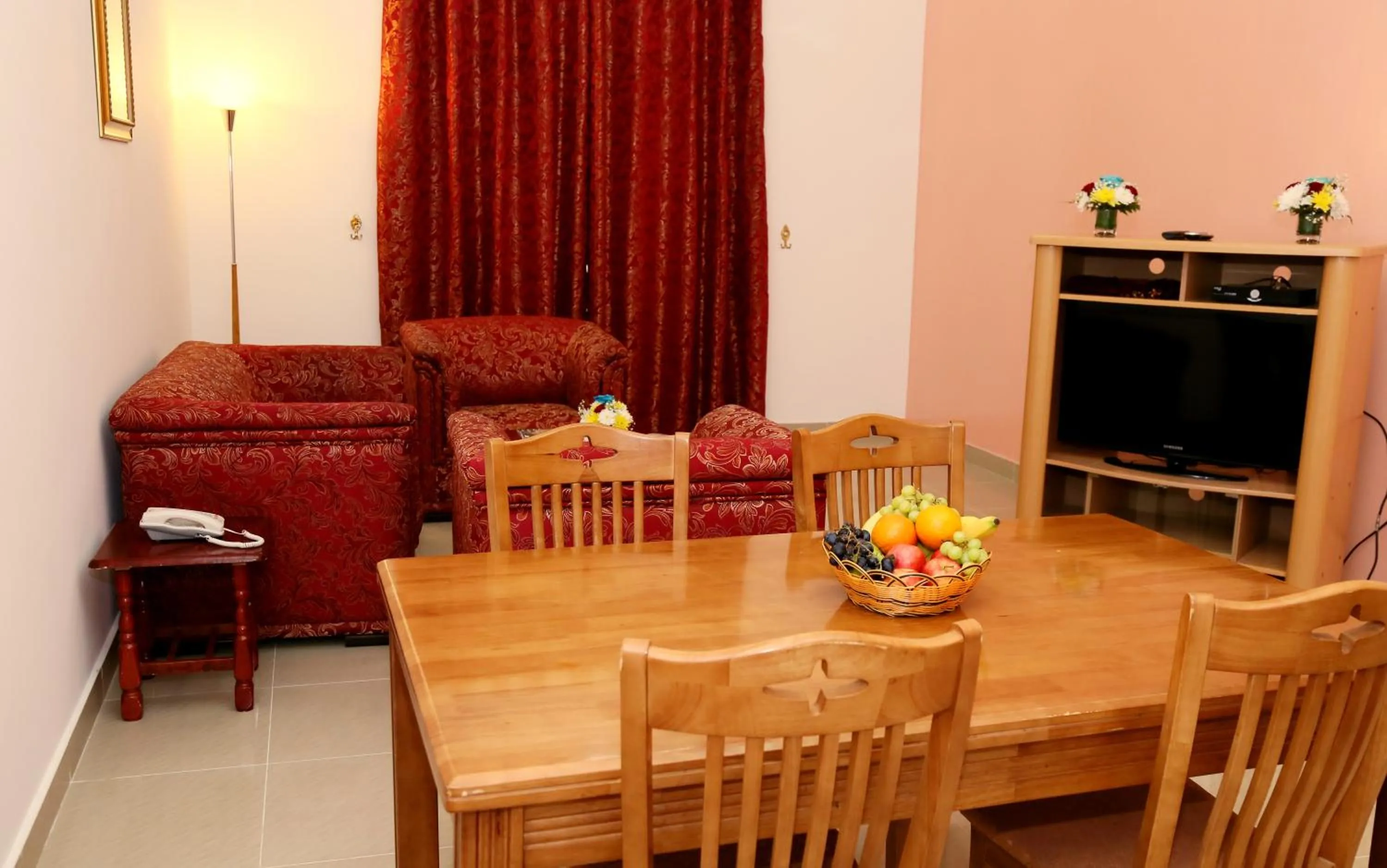 Living room in Atlas Hotel Apartments