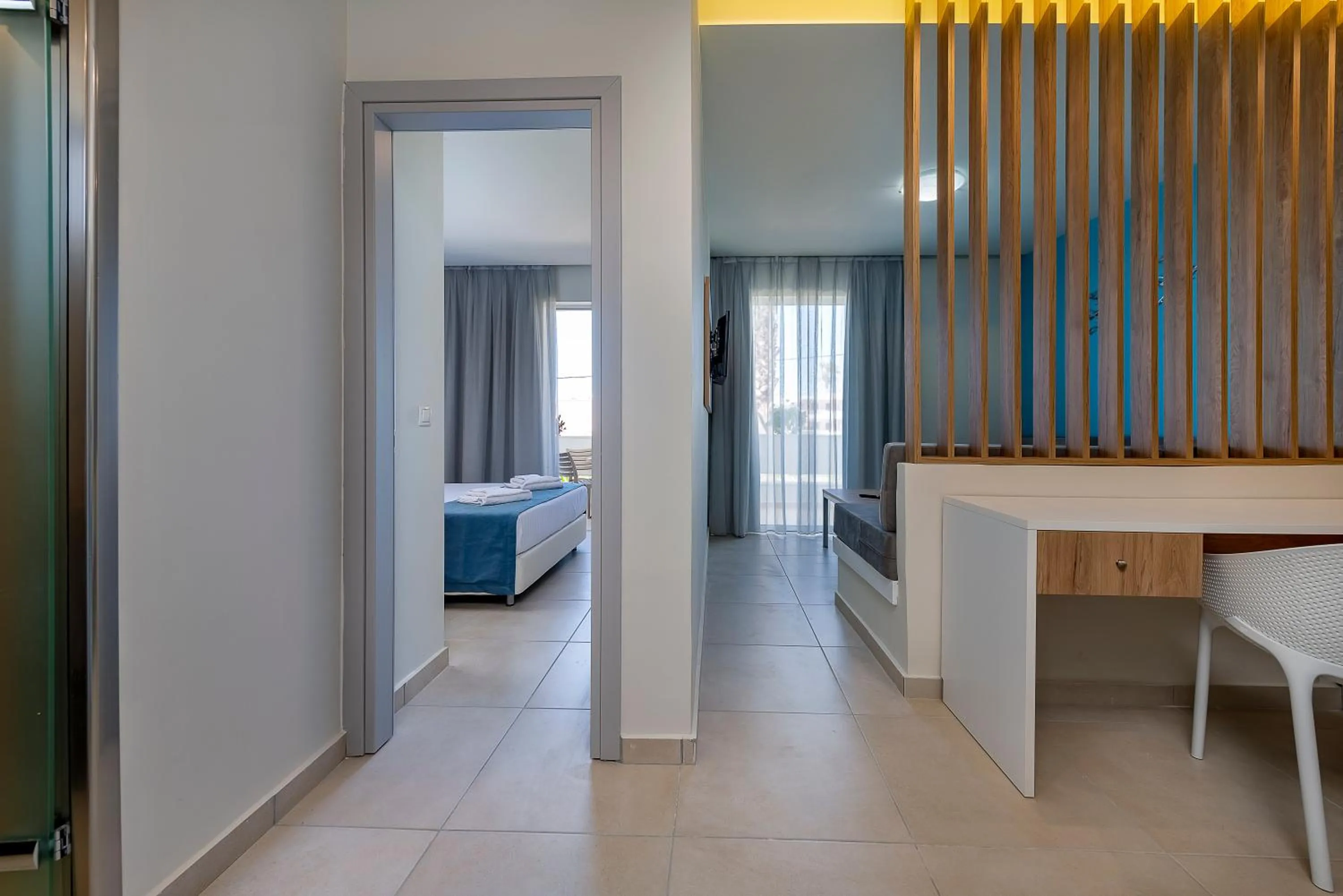 Living room, Bed in Sunny Days