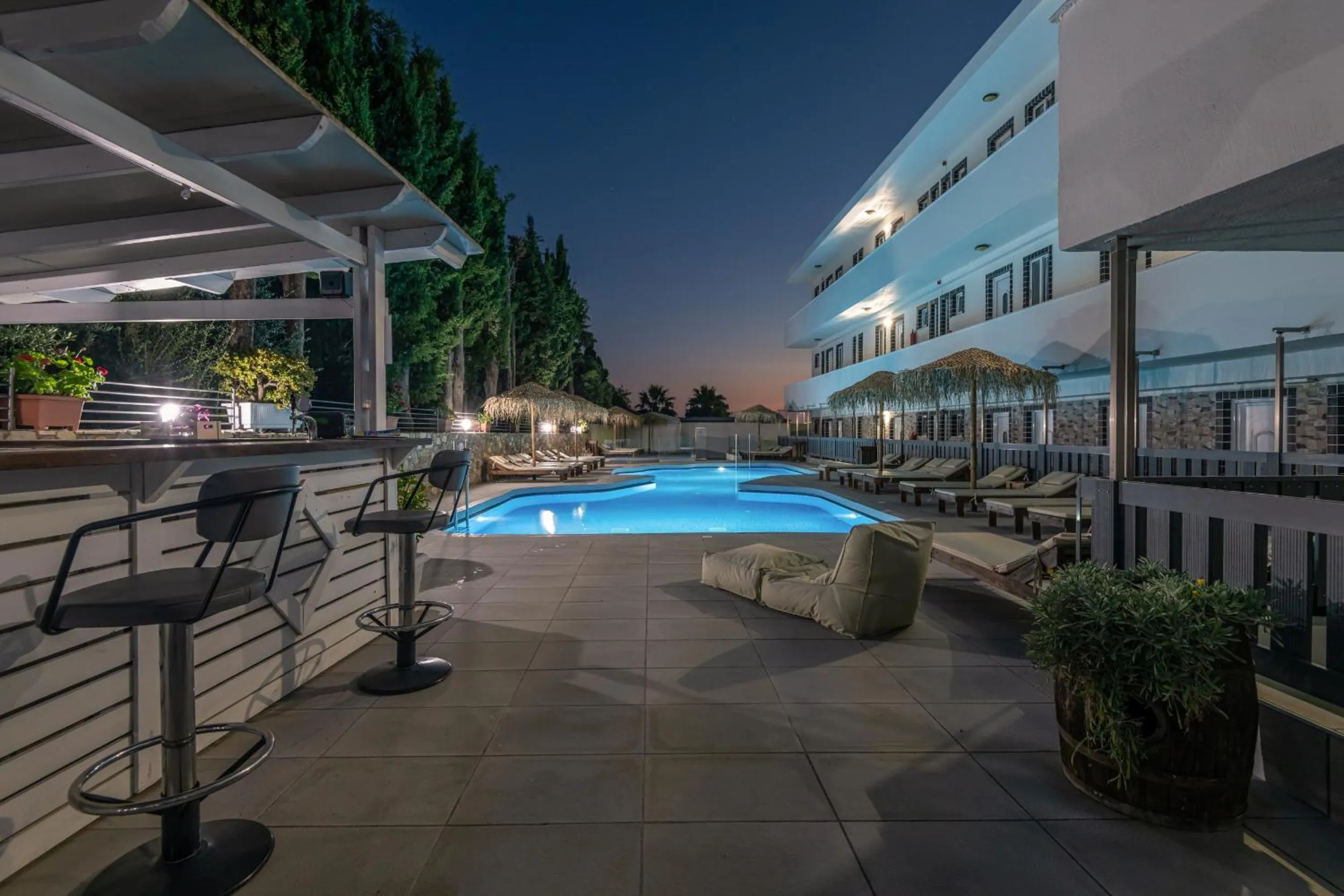 Swimming pool in Sunny Days