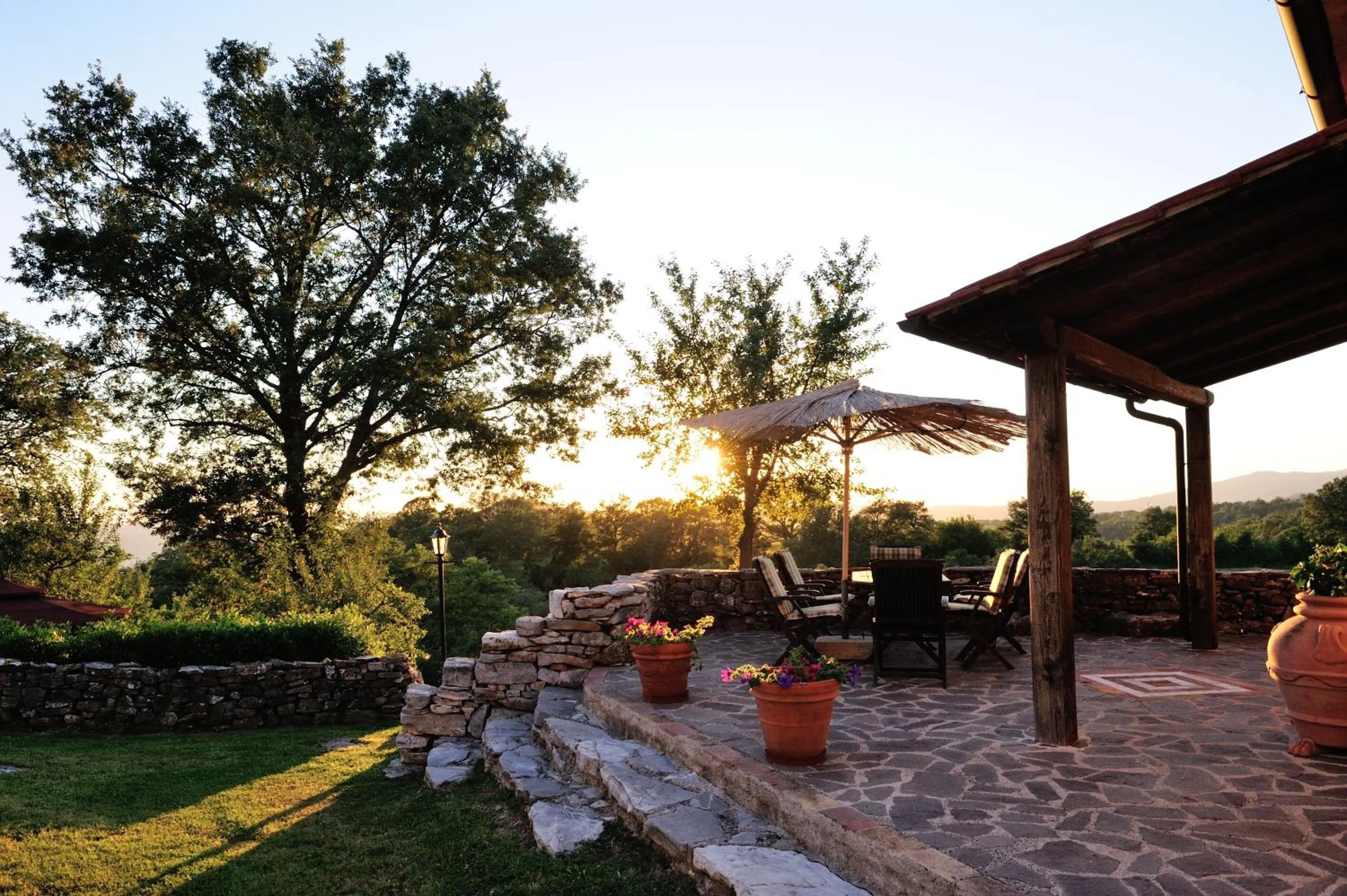 Patio in Agriturismo I Monti