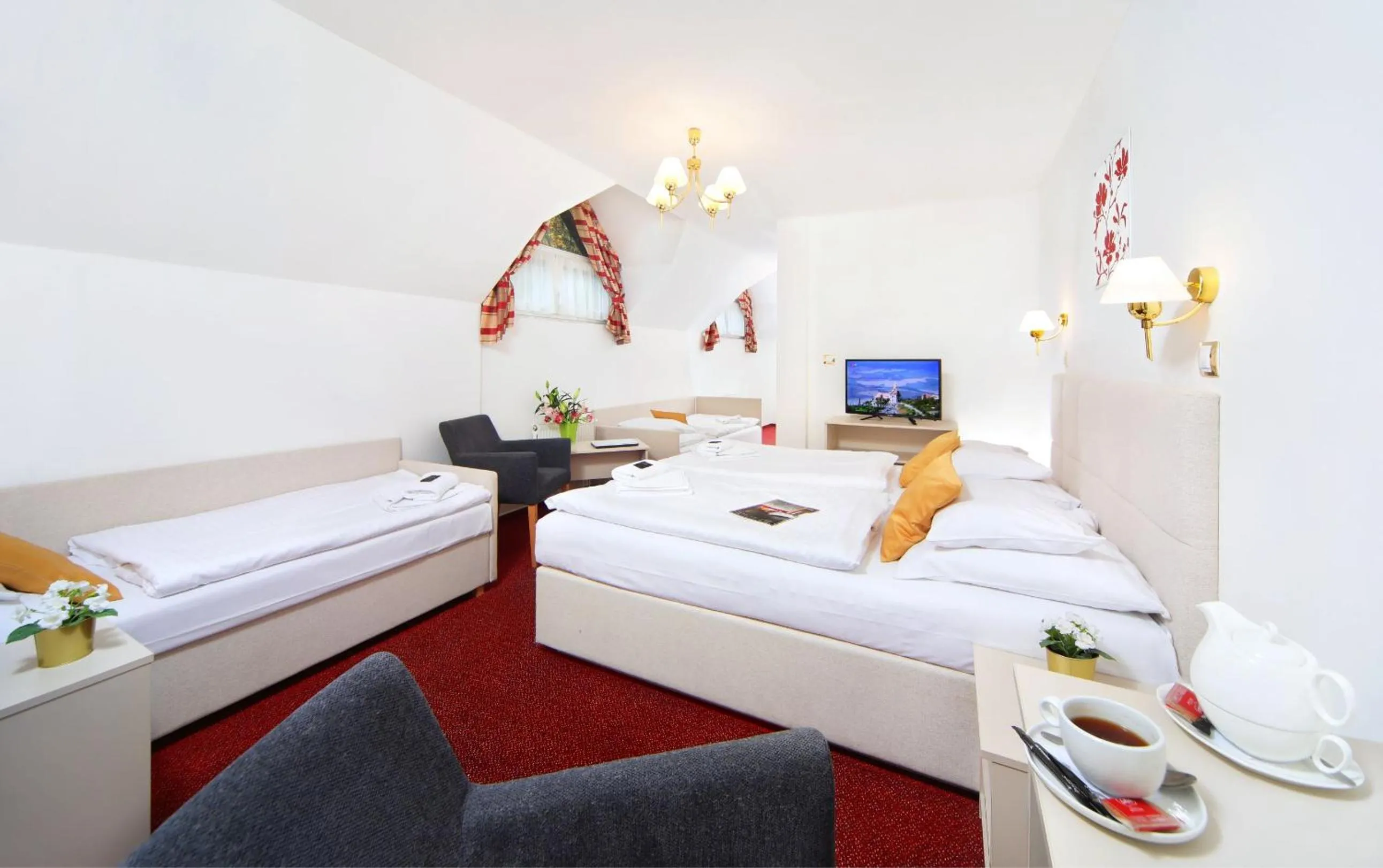 Photo of the whole room, Bed in Hotel Hradec