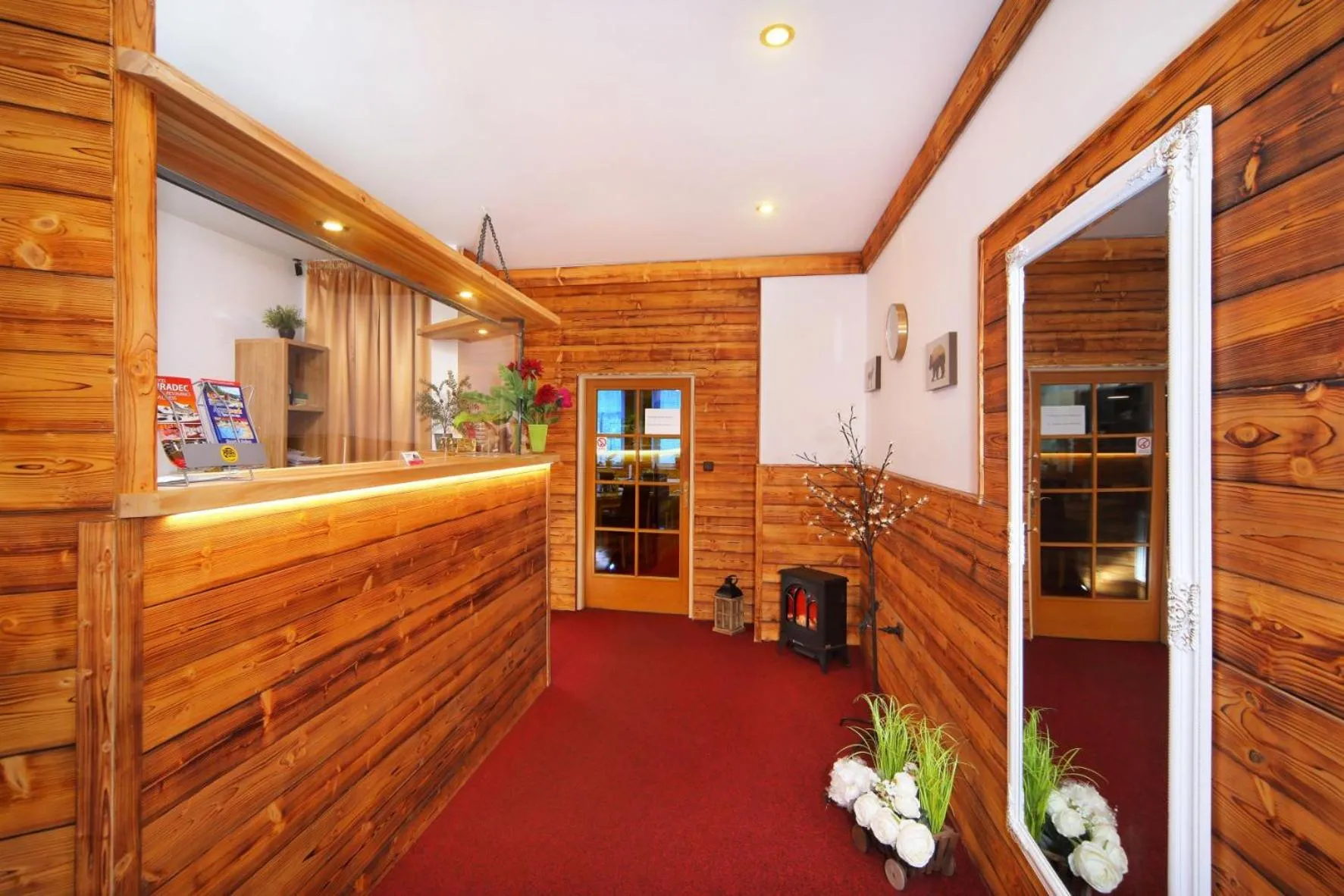 Lobby or reception in Hotel Hradec