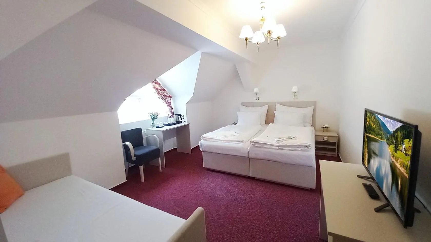 Photo of the whole room, Bed in Hotel Hradec