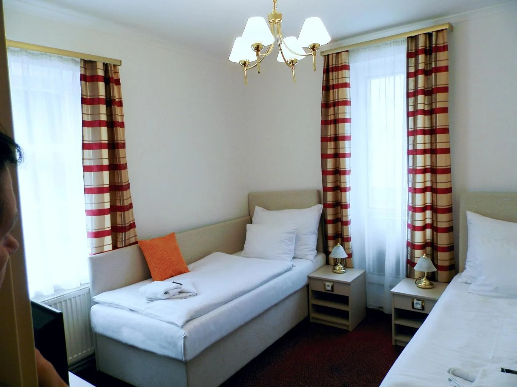 Bed in Hotel Hradec