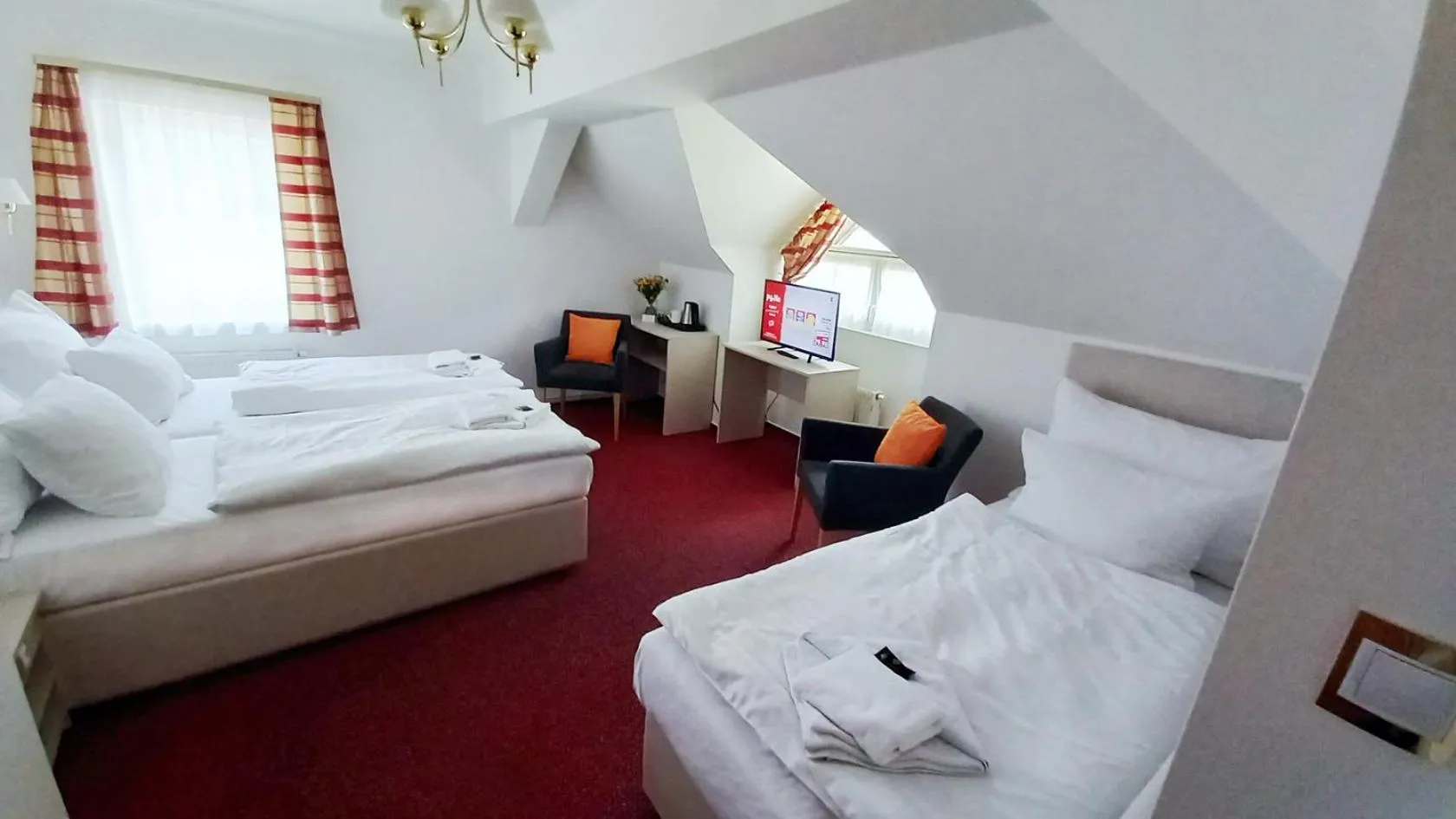 Photo of the whole room, Bed in Hotel Hradec