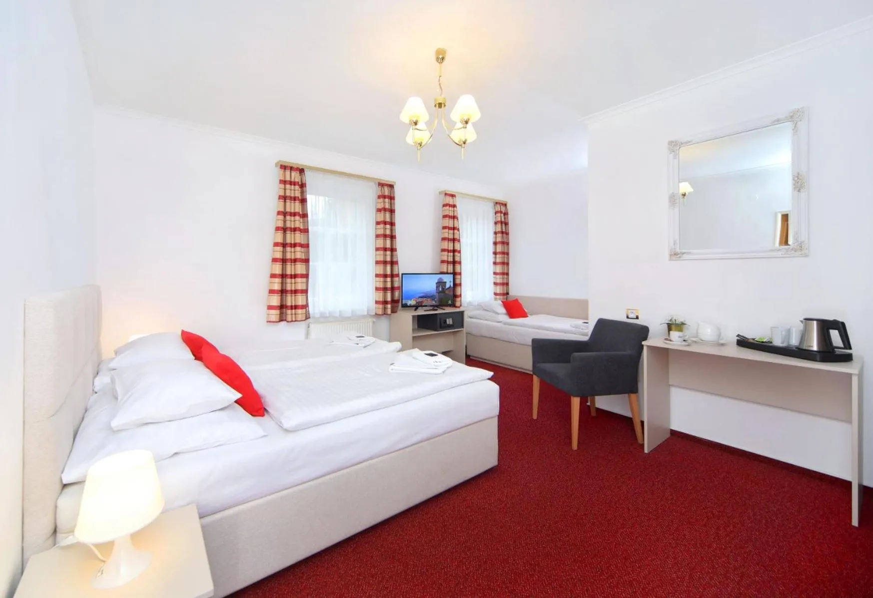 Photo of the whole room, Bed in Hotel Hradec