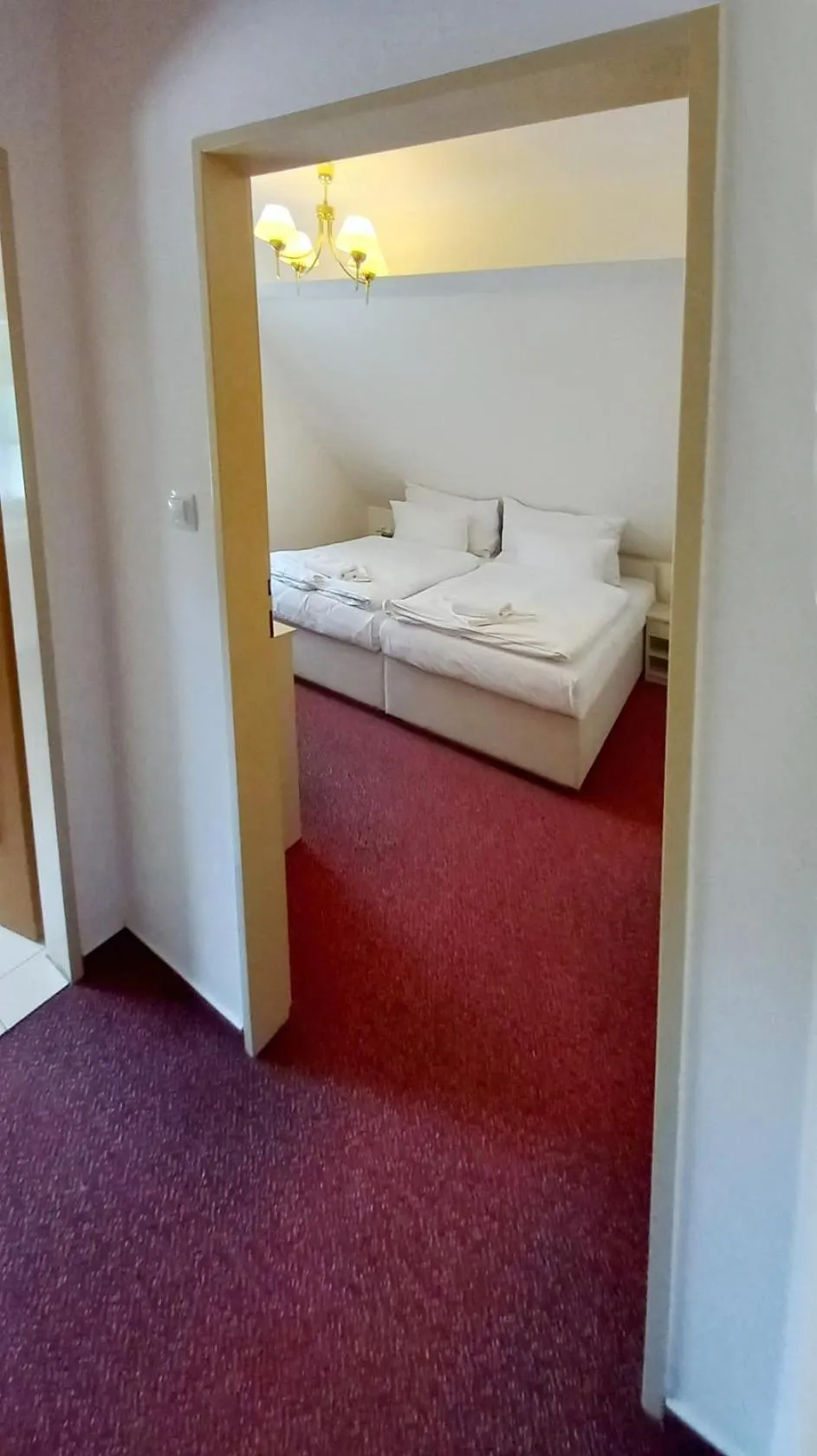 Bedroom, Bed in Hotel Hradec