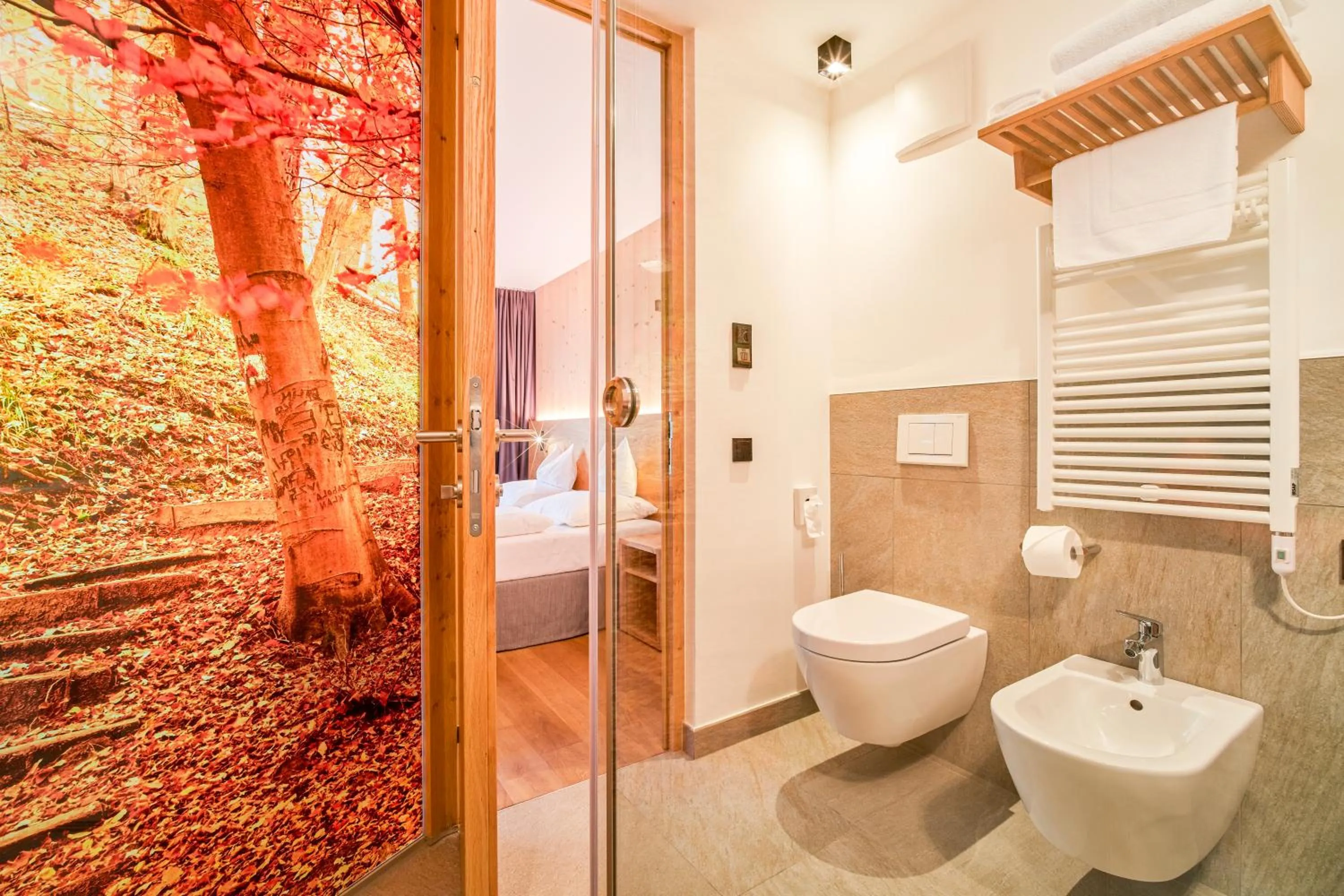 Toilet in Mountain Design Hotel Eden Selva