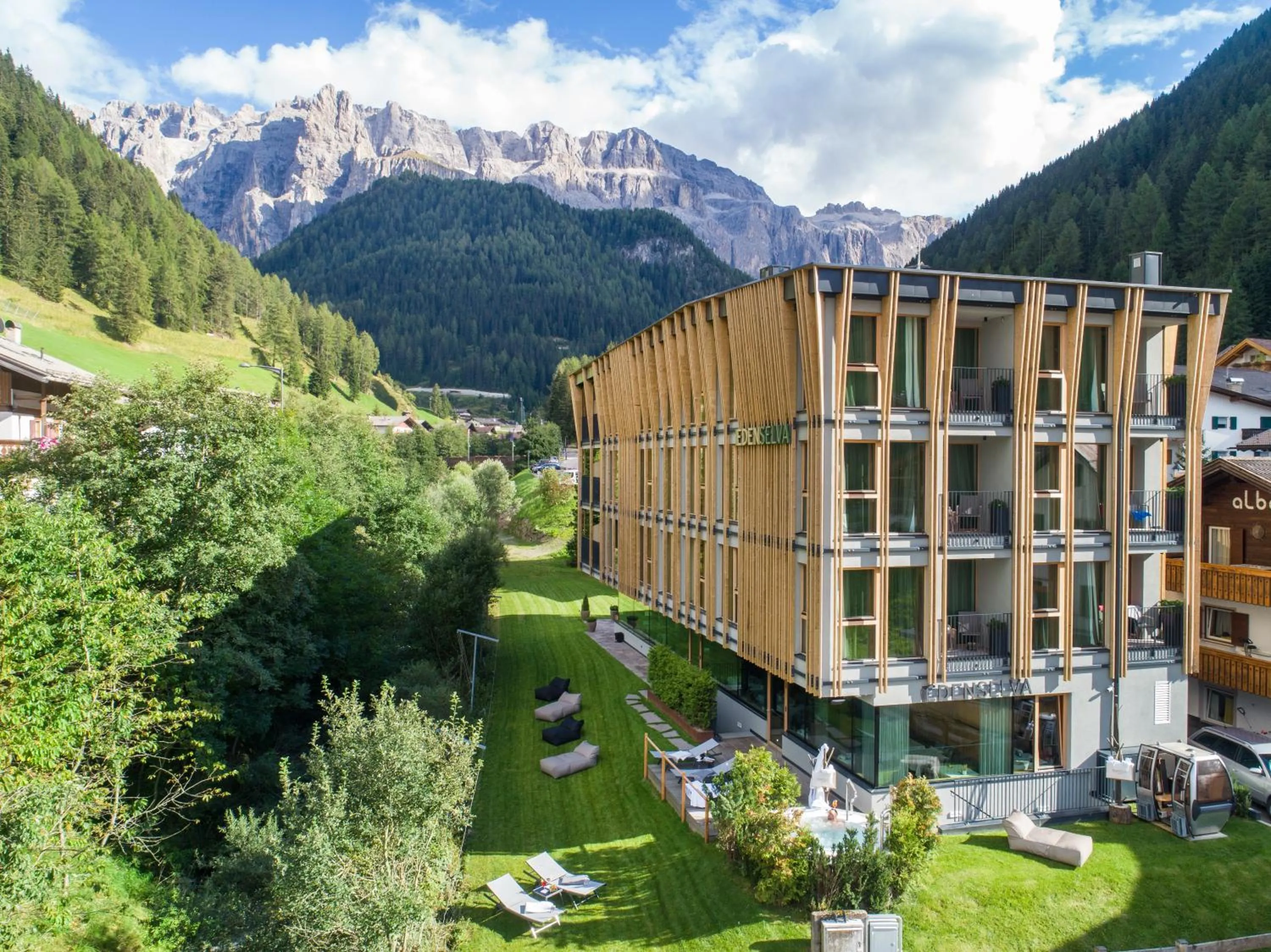 Property building in Mountain Design Hotel Eden Selva