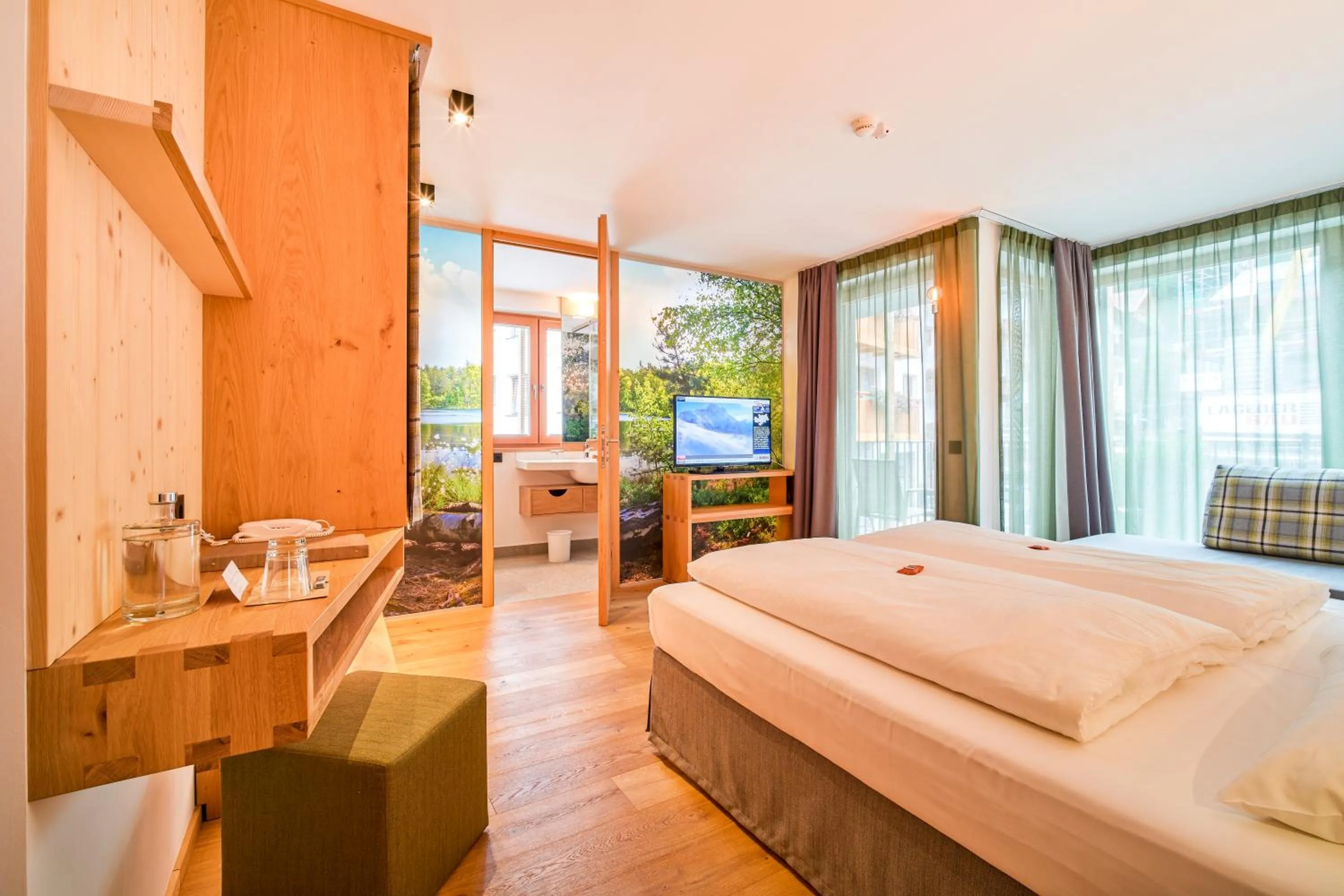 Bed in Mountain Design Hotel Eden Selva