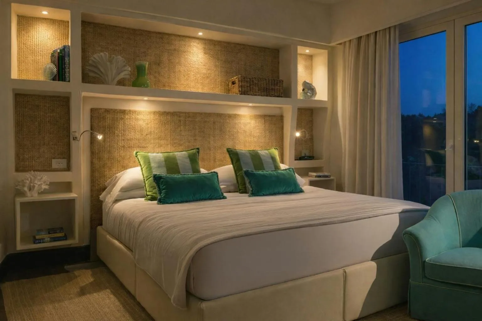 Bedroom, Bed in Hermitage Hotel & Resort Forte dei Marmi - Starhotels Collezione