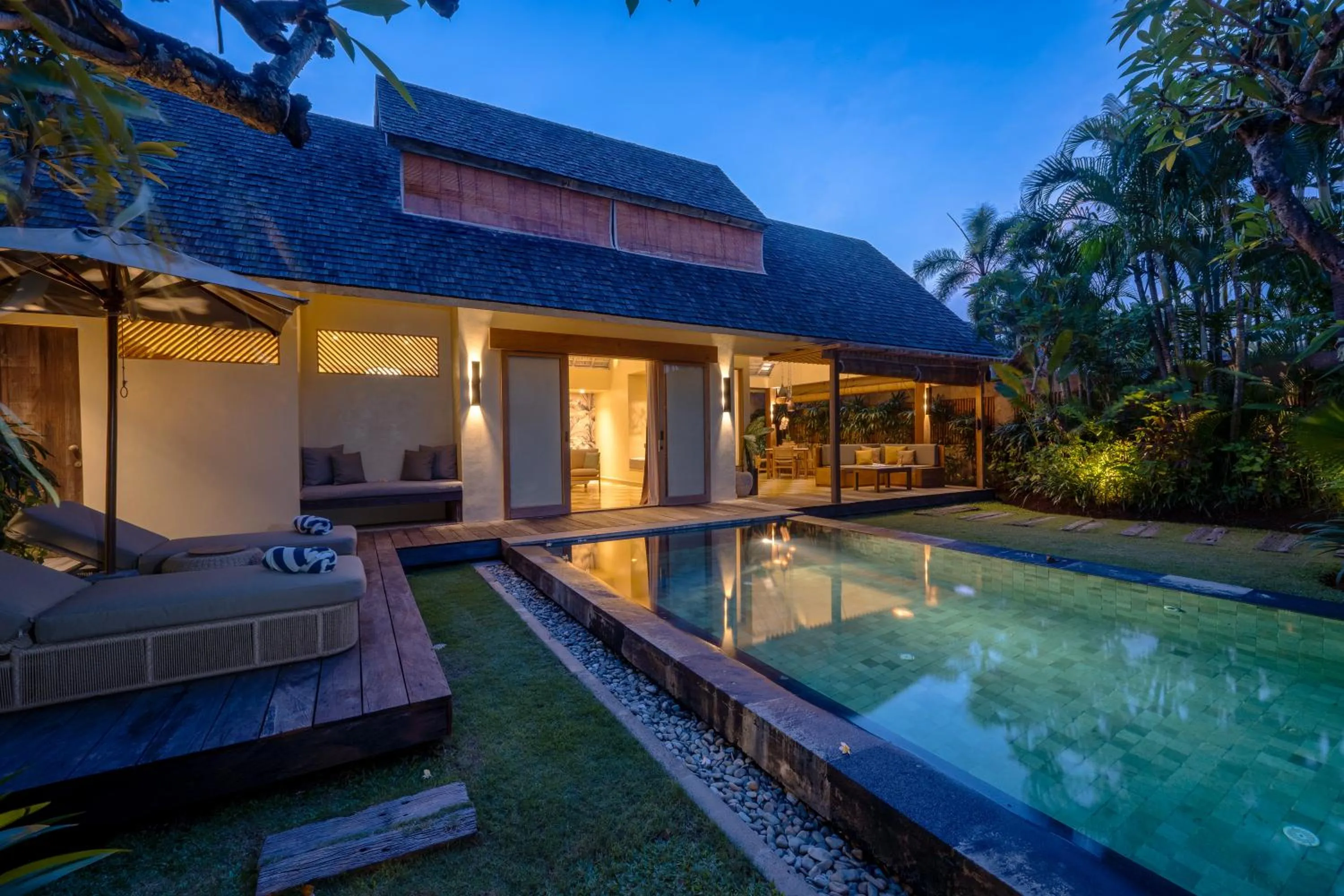 Living room in Space Villas Bali