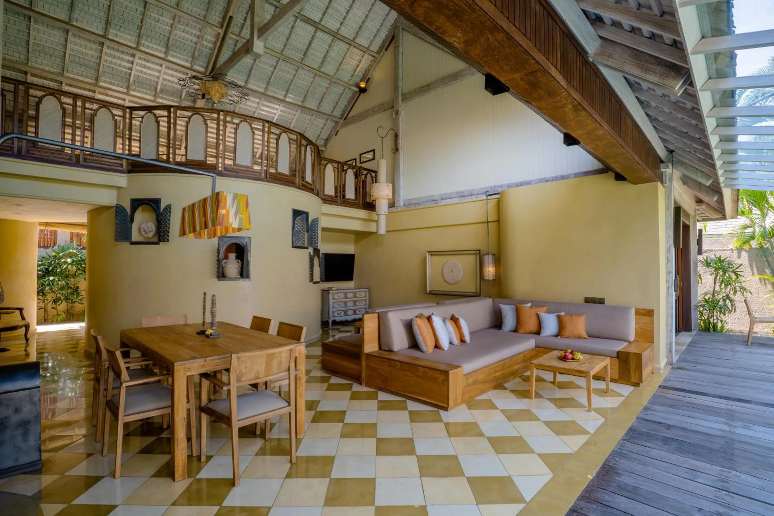 Living room in Space Villas Bali