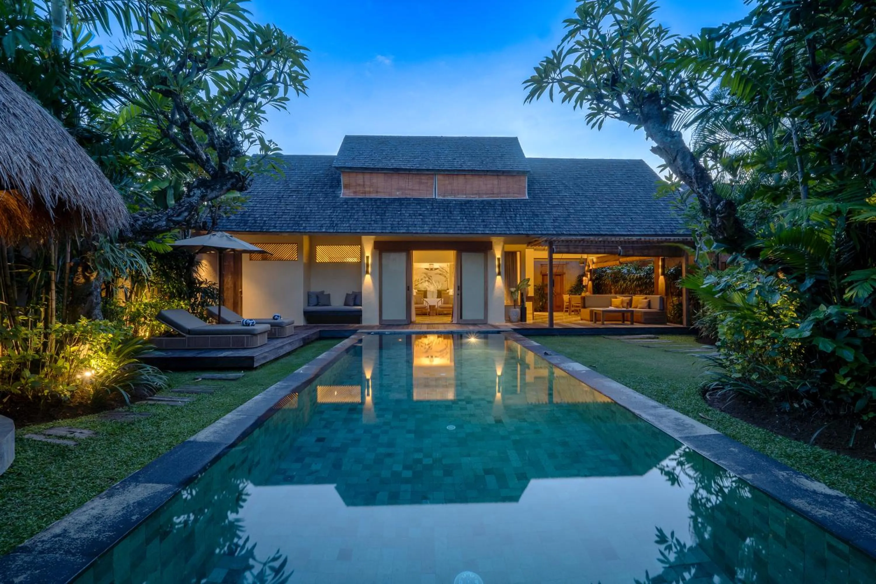 Living room in Space Villas Bali