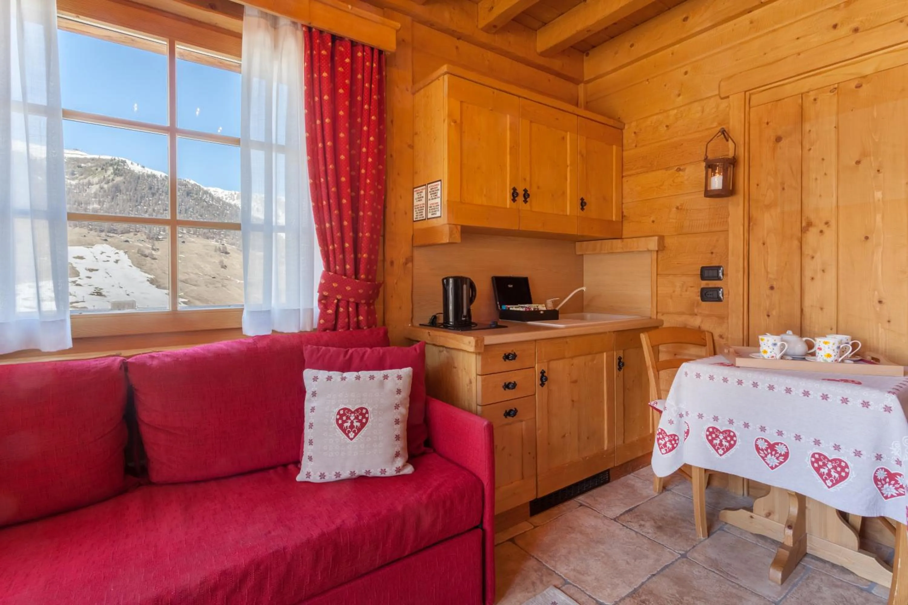 Living room in Park Chalet Village