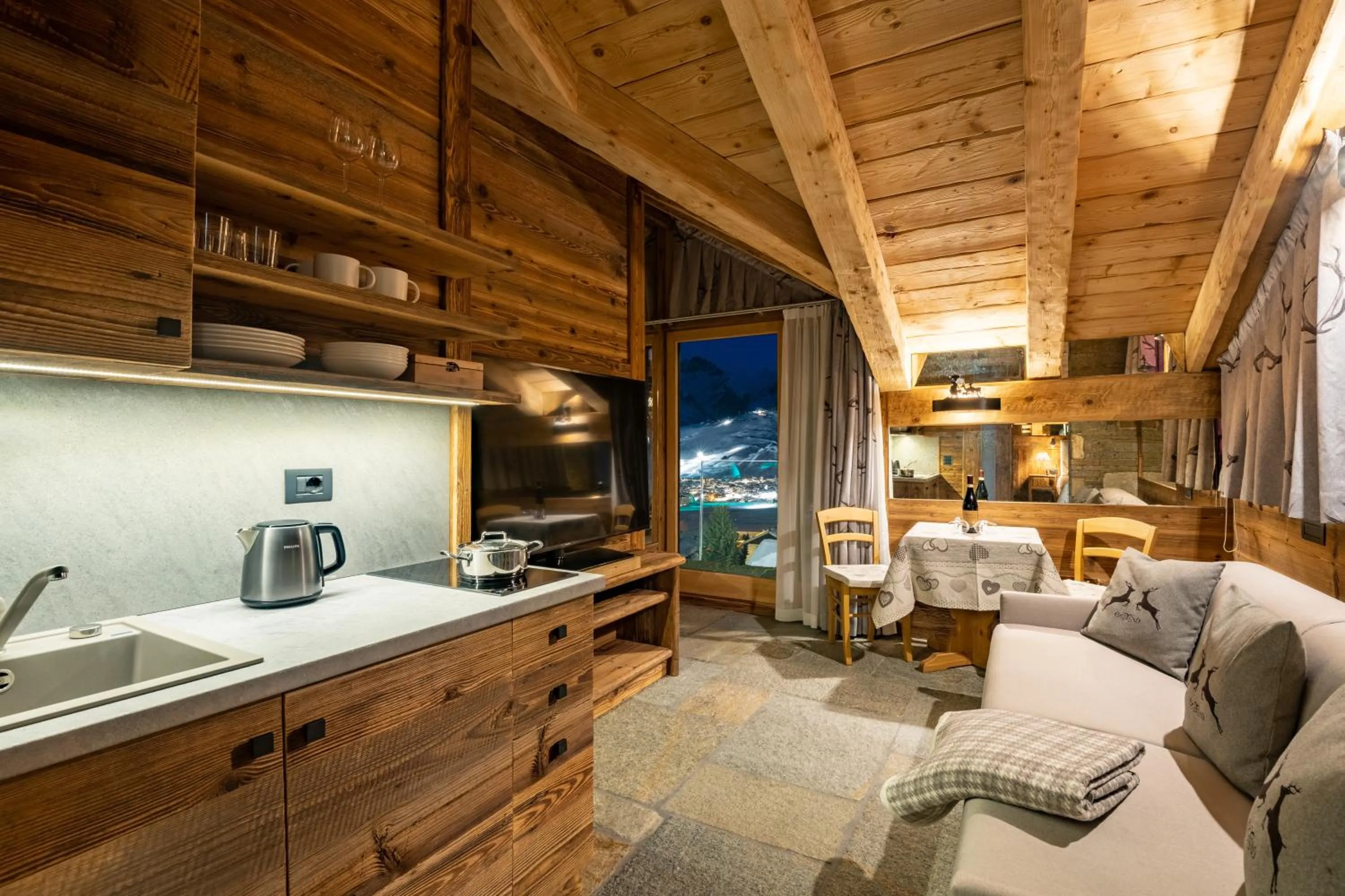 Living room in Park Chalet Village