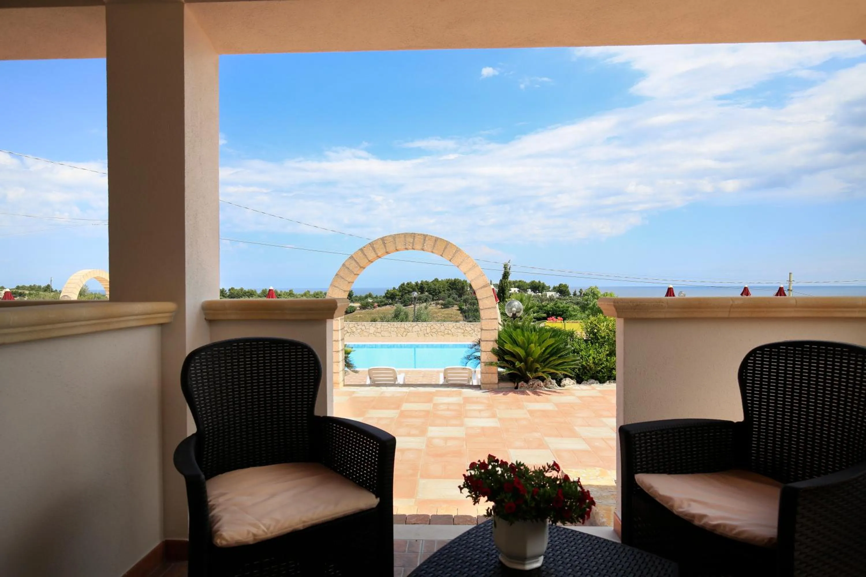 Sea view in B&B Hibiscus