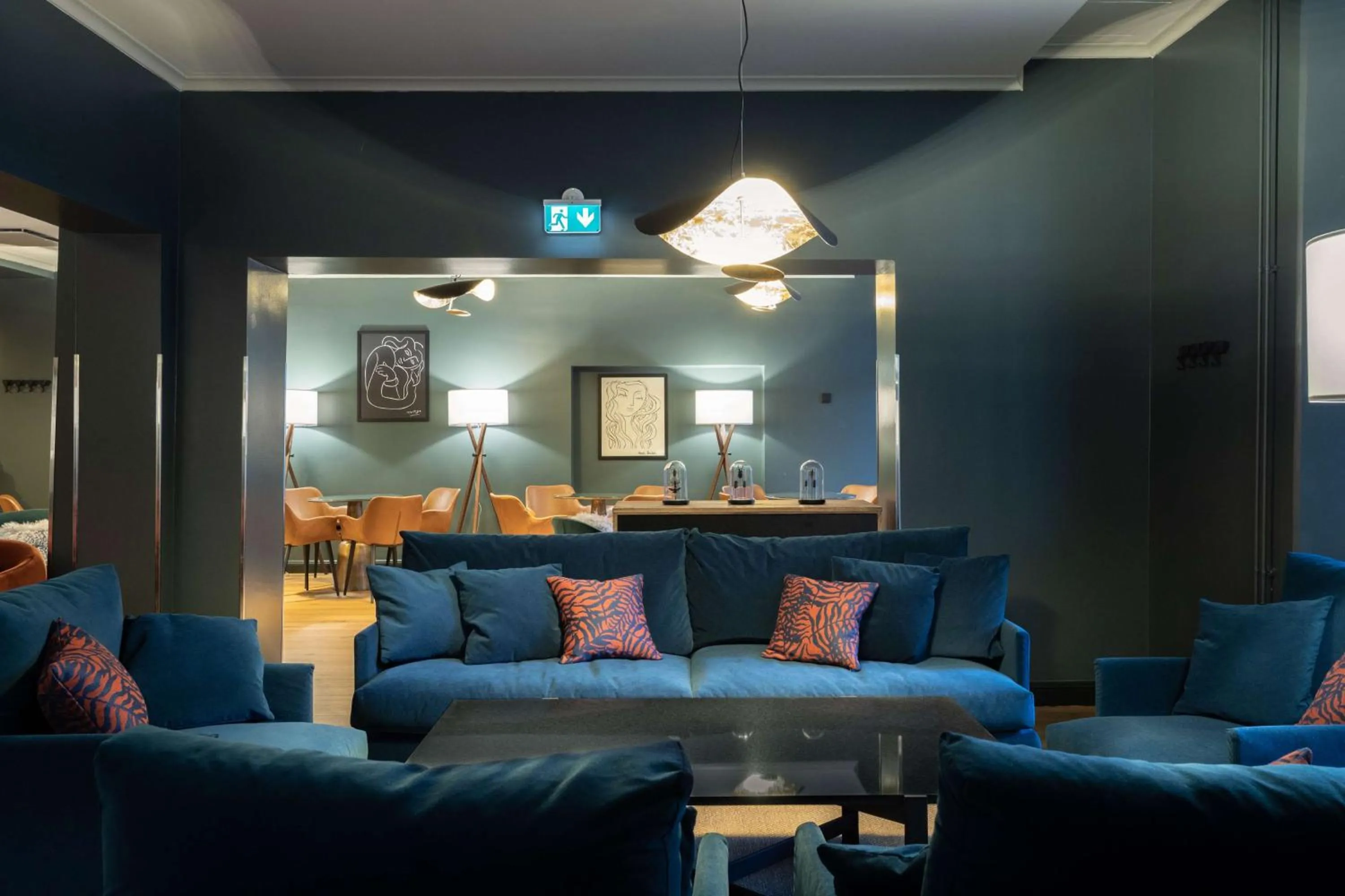 Seating area in Scandic Hamburger Börs