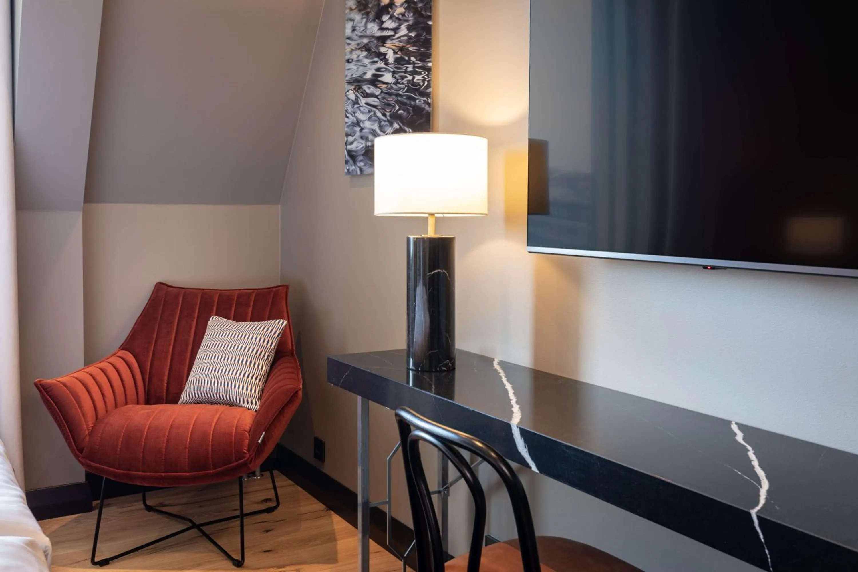 Bedroom in Scandic Hamburger Börs