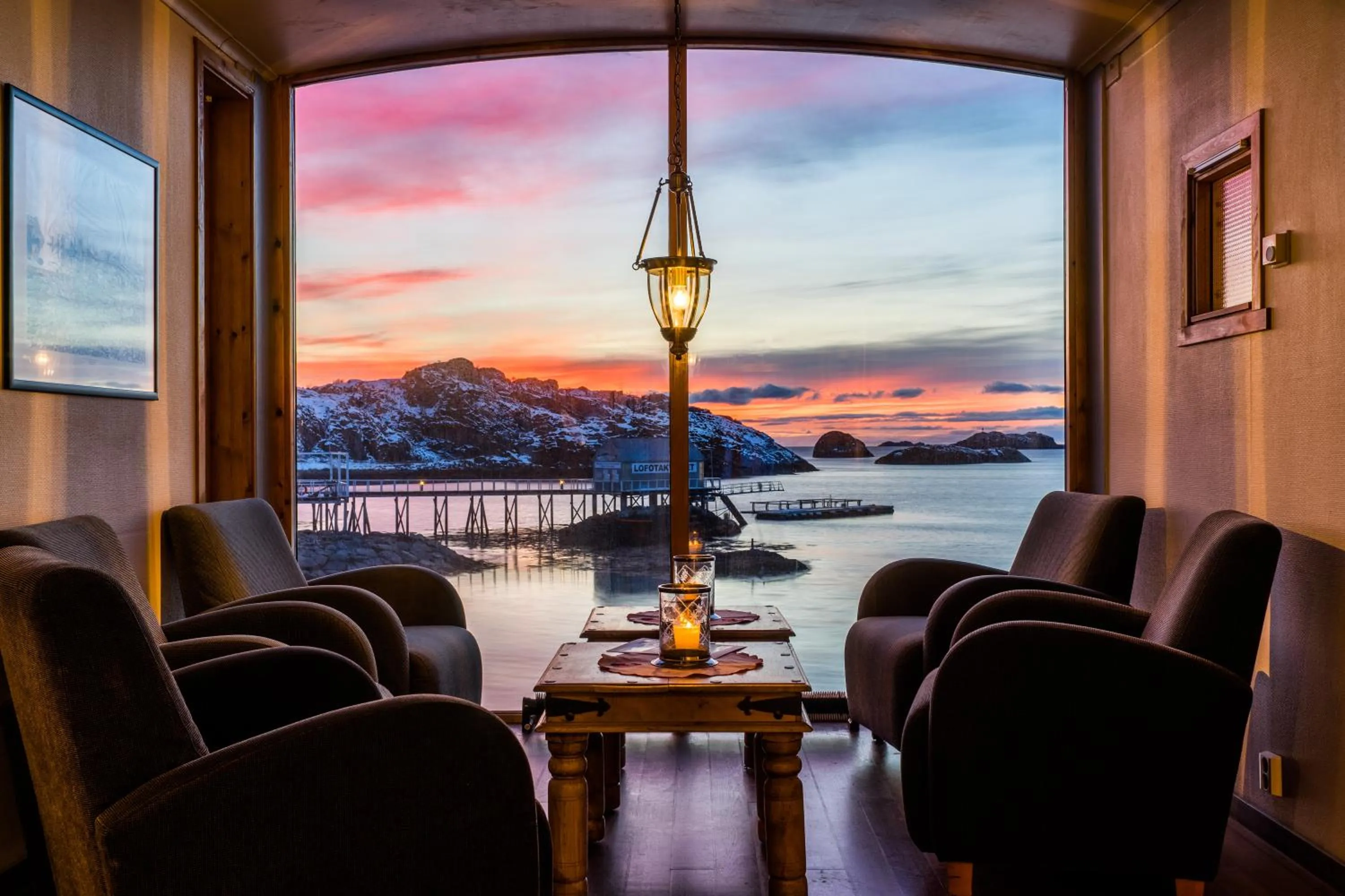 Winter in Nyvågar Rorbuhotell - by Classic Norway Hotels