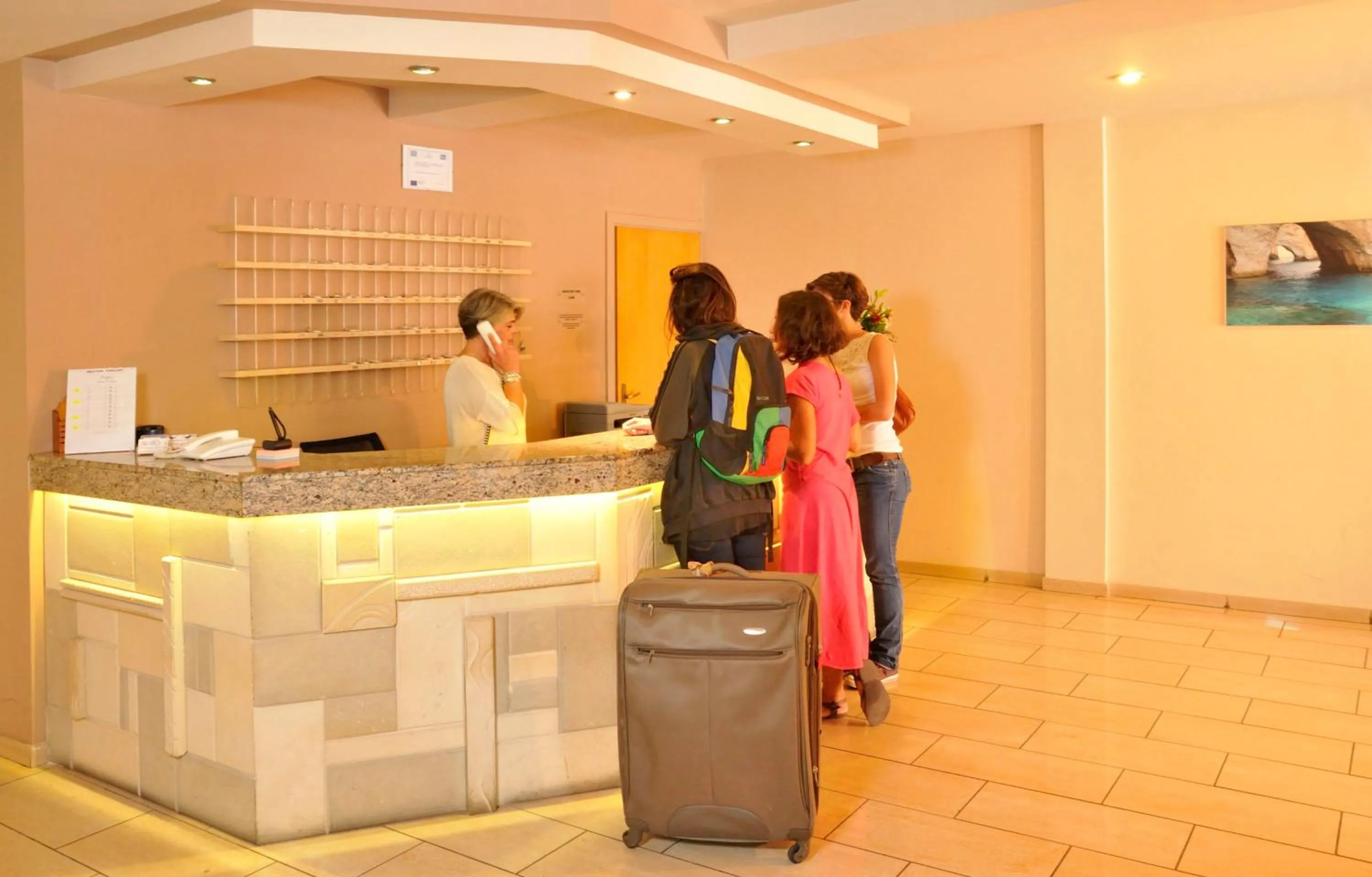 Lobby or reception in Carina Hotel