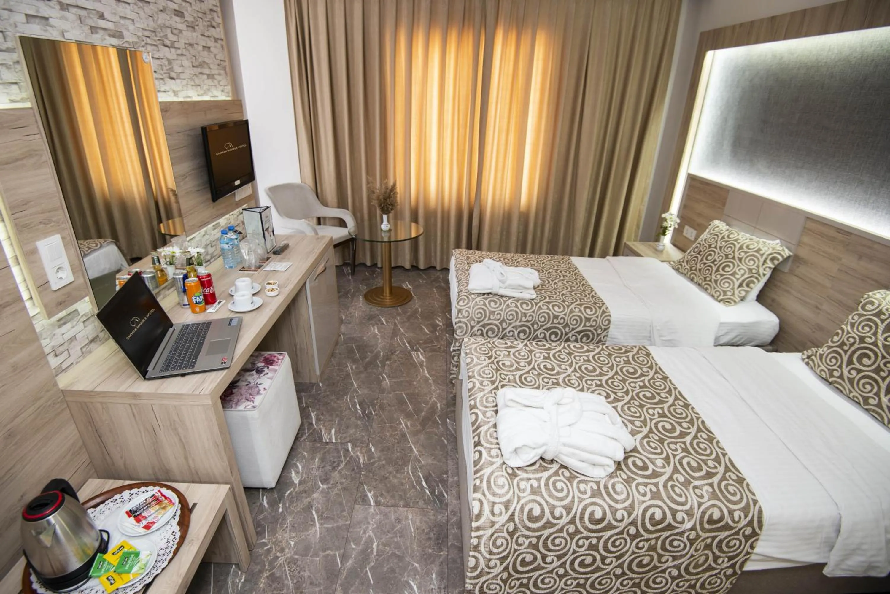 Bed in Afyon MCG Marble Hotel