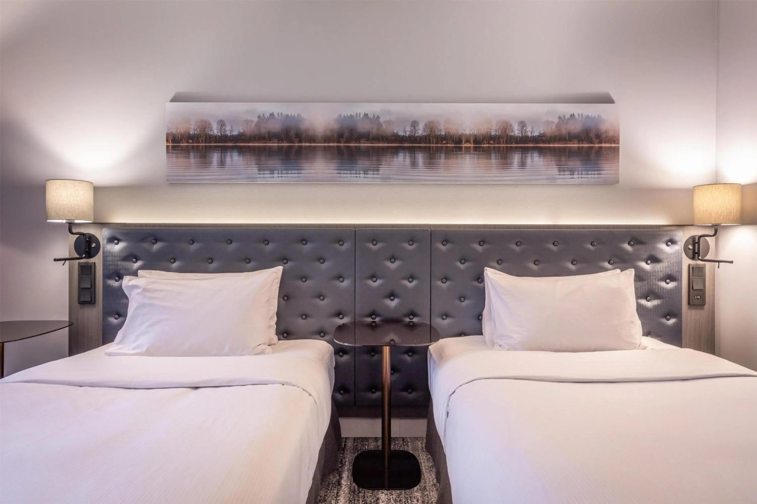 Bed in Hilton Helsinki Strand