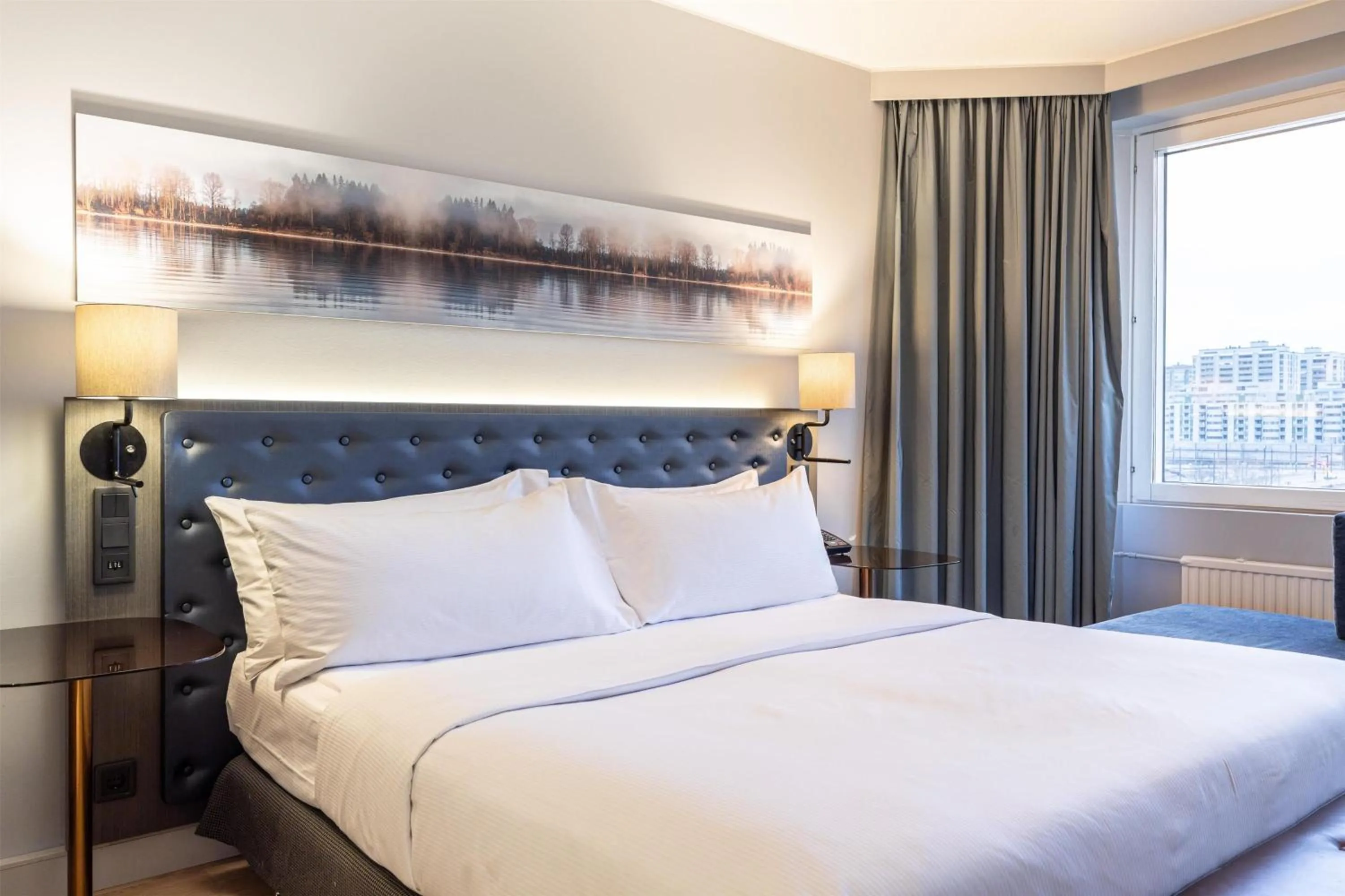 Bed in Hilton Helsinki Strand