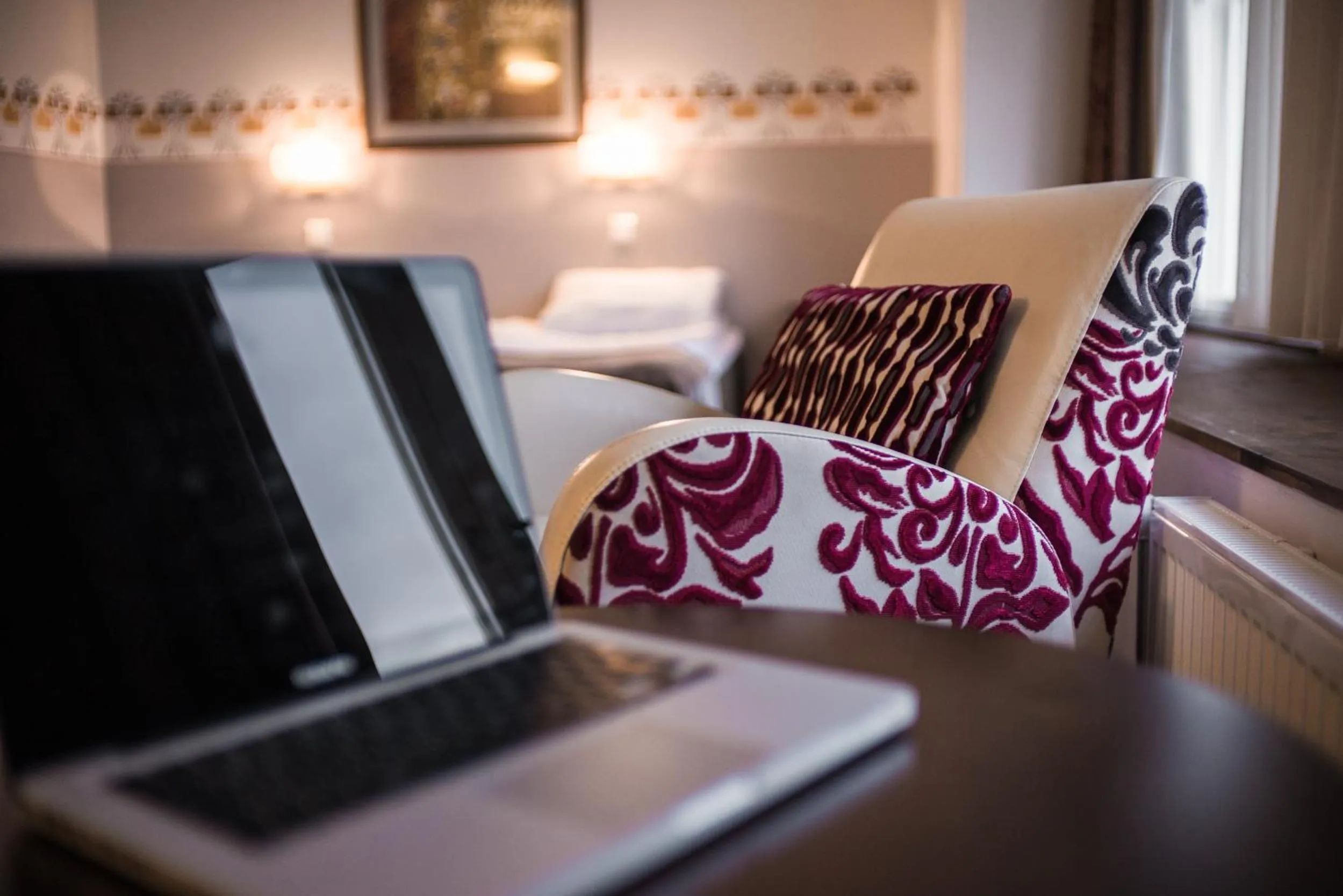 Decorative detail, Bed in Hotel Arthur