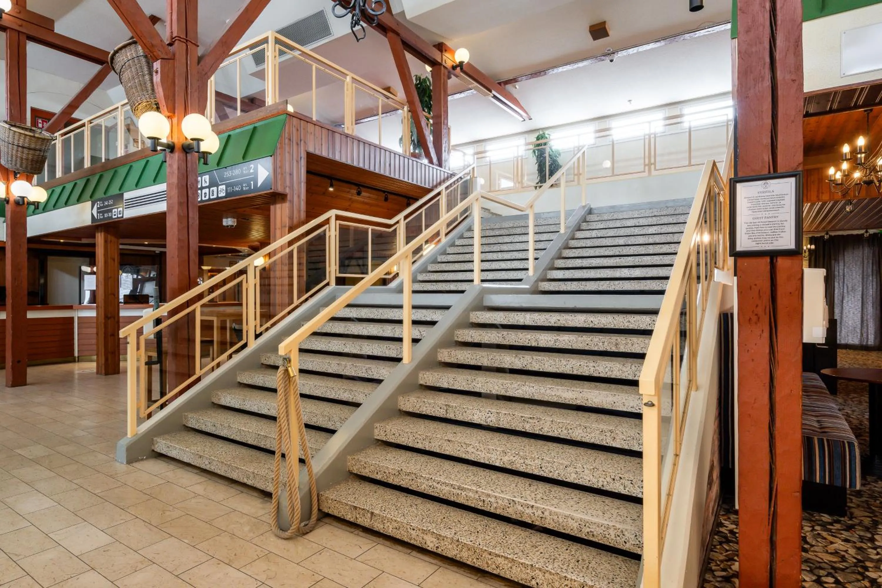 Lobby or reception in Hiisi Hotel Turku Seaport