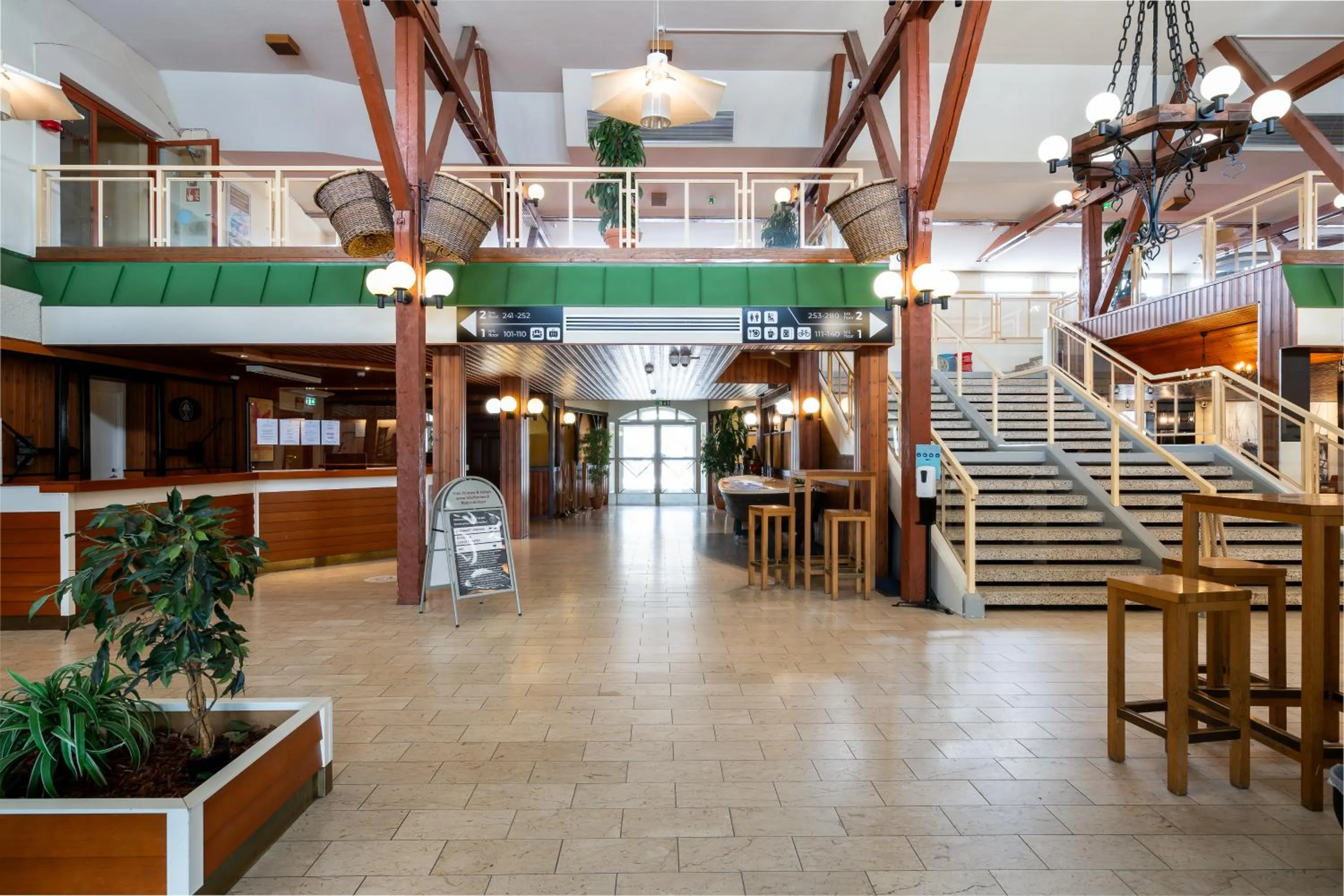 Lobby or reception in Hiisi Hotel Turku Seaport