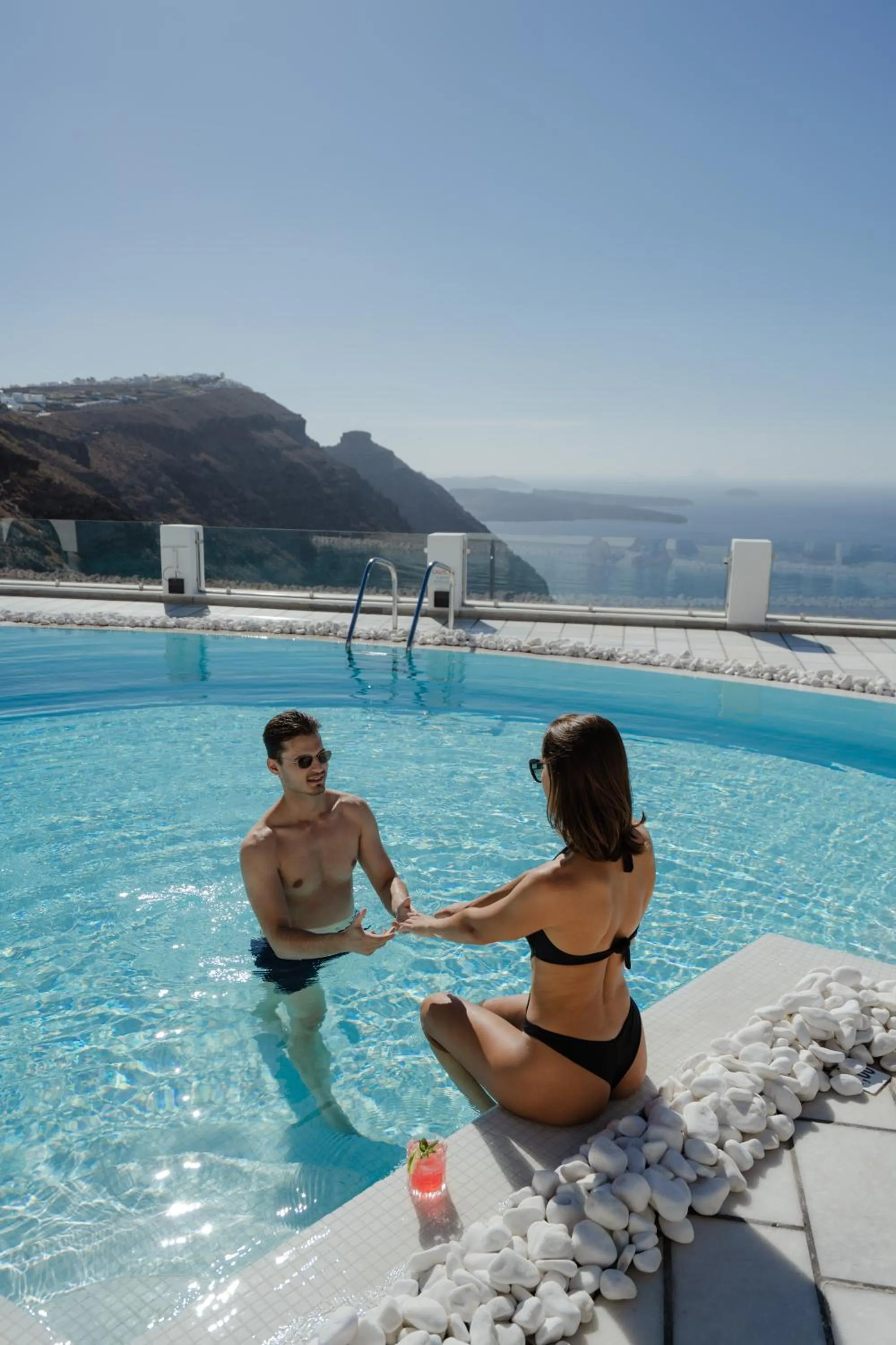 Swimming pool in Santorini Princess Spa Hotel