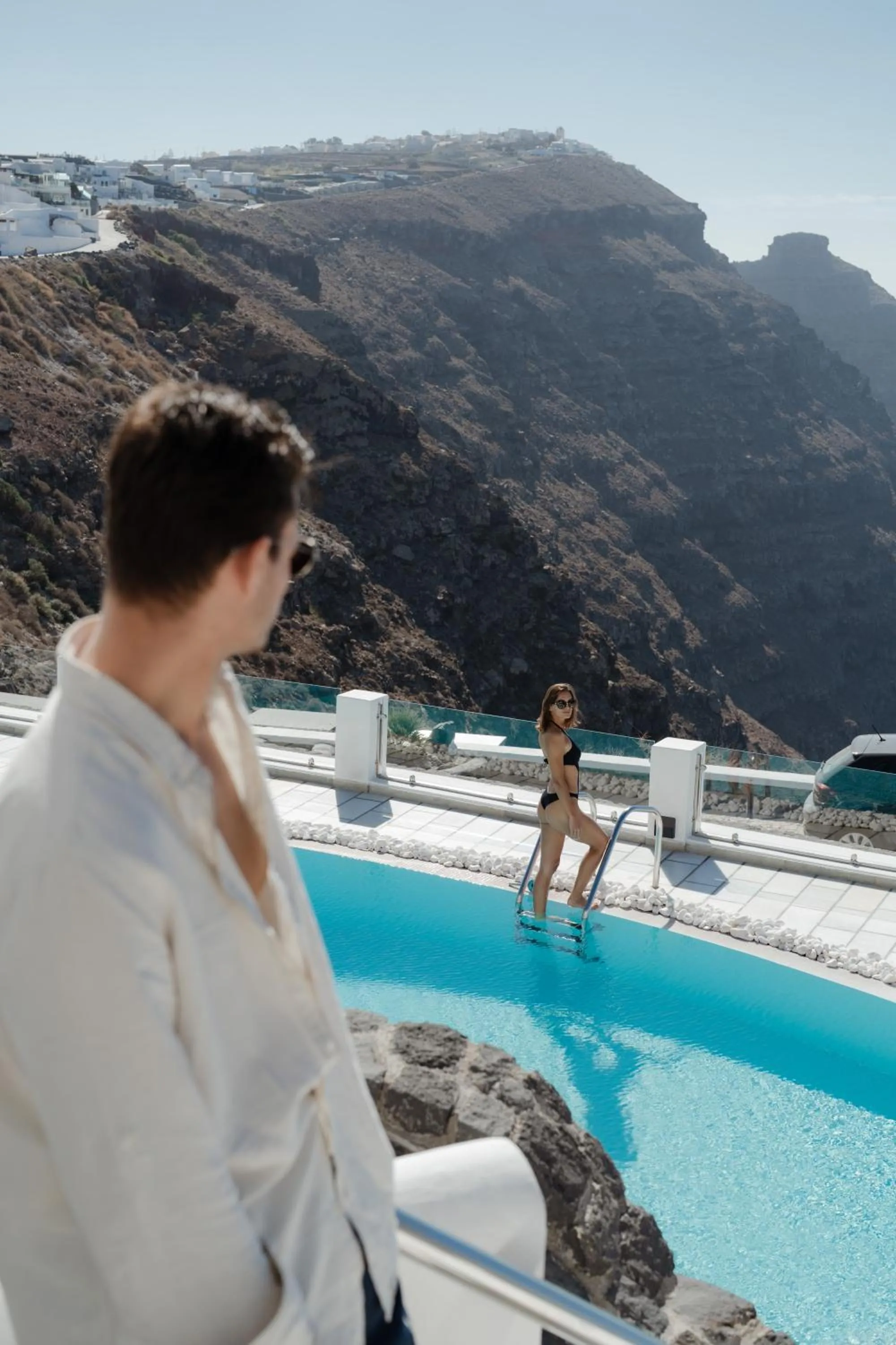 Swimming pool in Santorini Princess Spa Hotel